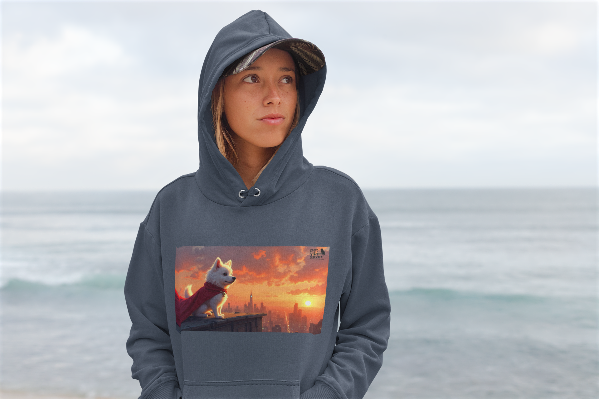 Sunset Paws Unisex Hoodie, Cozy Pet Lover Sweatshirt, Dog Lovers Gift, Cute Animal Apparel, Perfect for Fall and Winter
