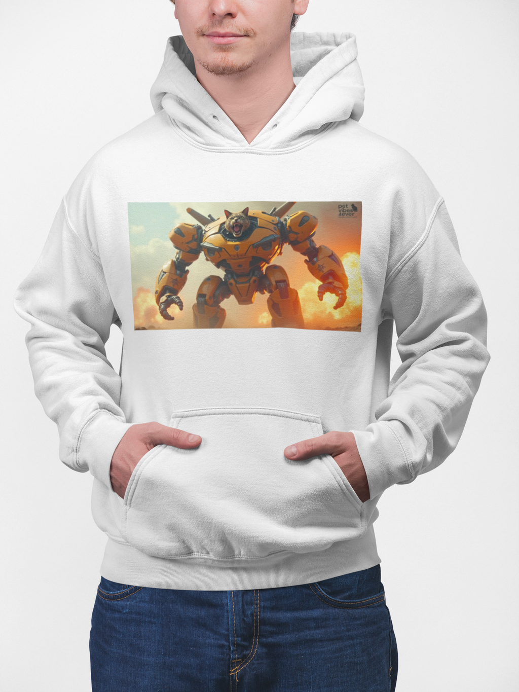 Mecha Cat Hooded Sweatshirt