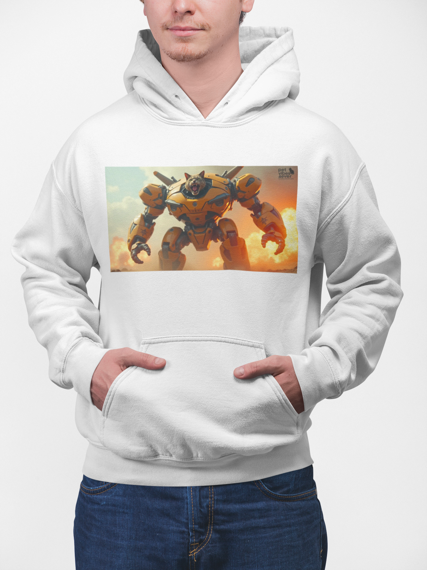 Mecha Cat Hooded Sweatshirt