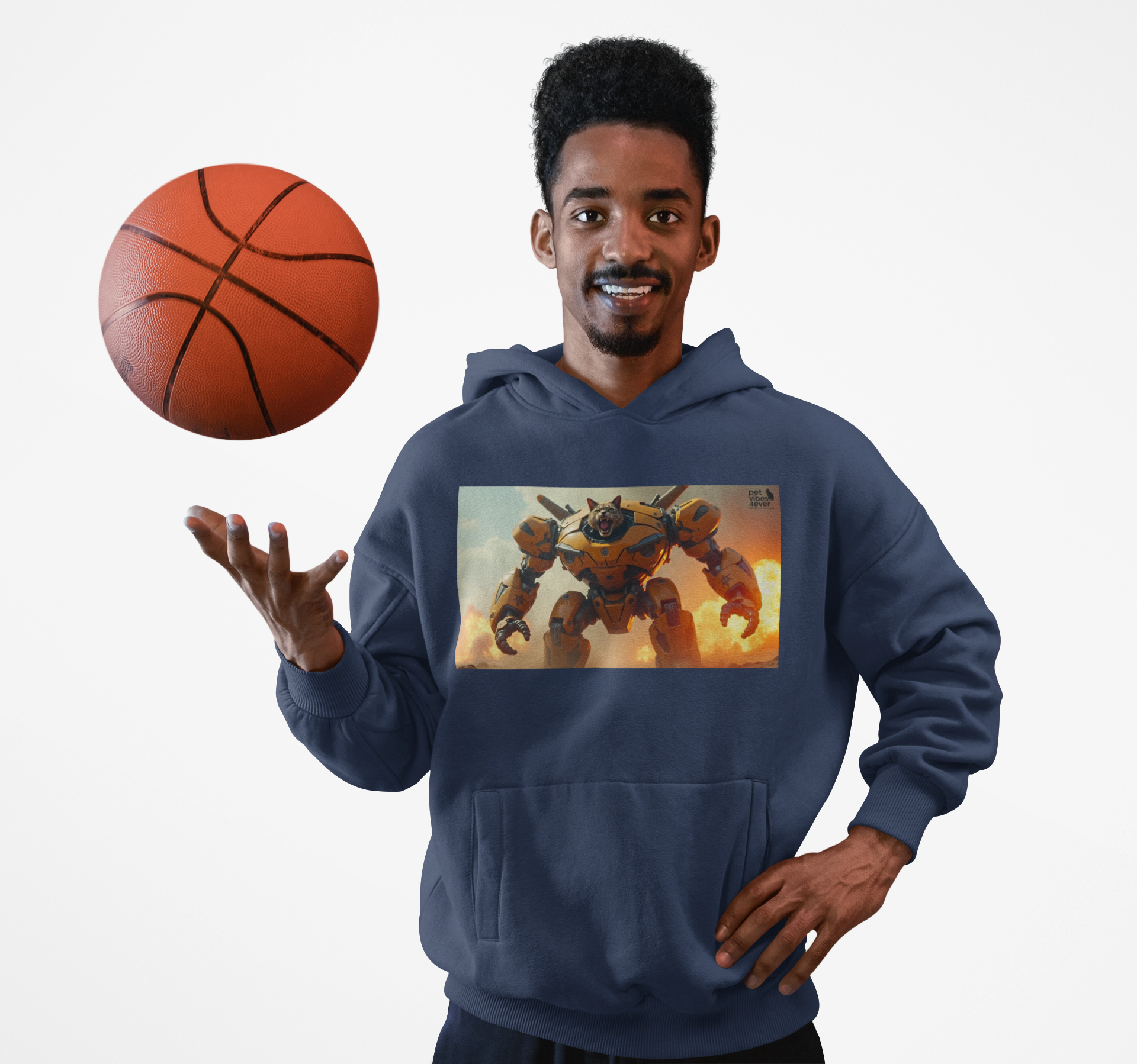 Mecha Cat Hooded Sweatshirt