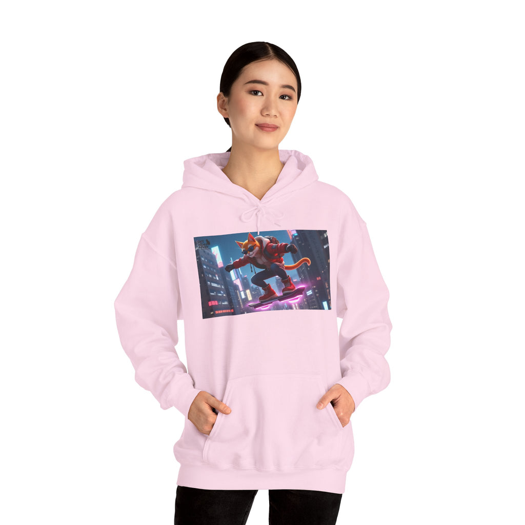 Urban Jungle Unisex Hoodie - Retro Neon Design, Streetwear Sweatshirt, Perfect for Teens, Gift for Video Game Lovers, Cozy Layering