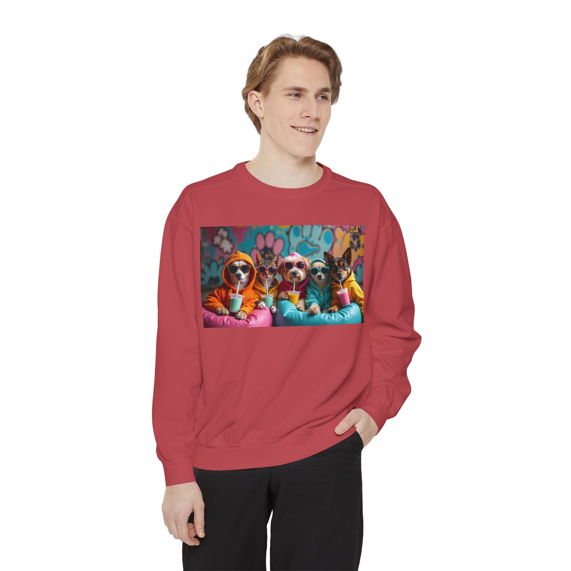 Colorful Dog Lovers Unisex Sweatshirt, Cozy Apparel for Pet Owners, Gift for Dog Lovers, Cute Animal Sweatshirt, Fun Casual Wear