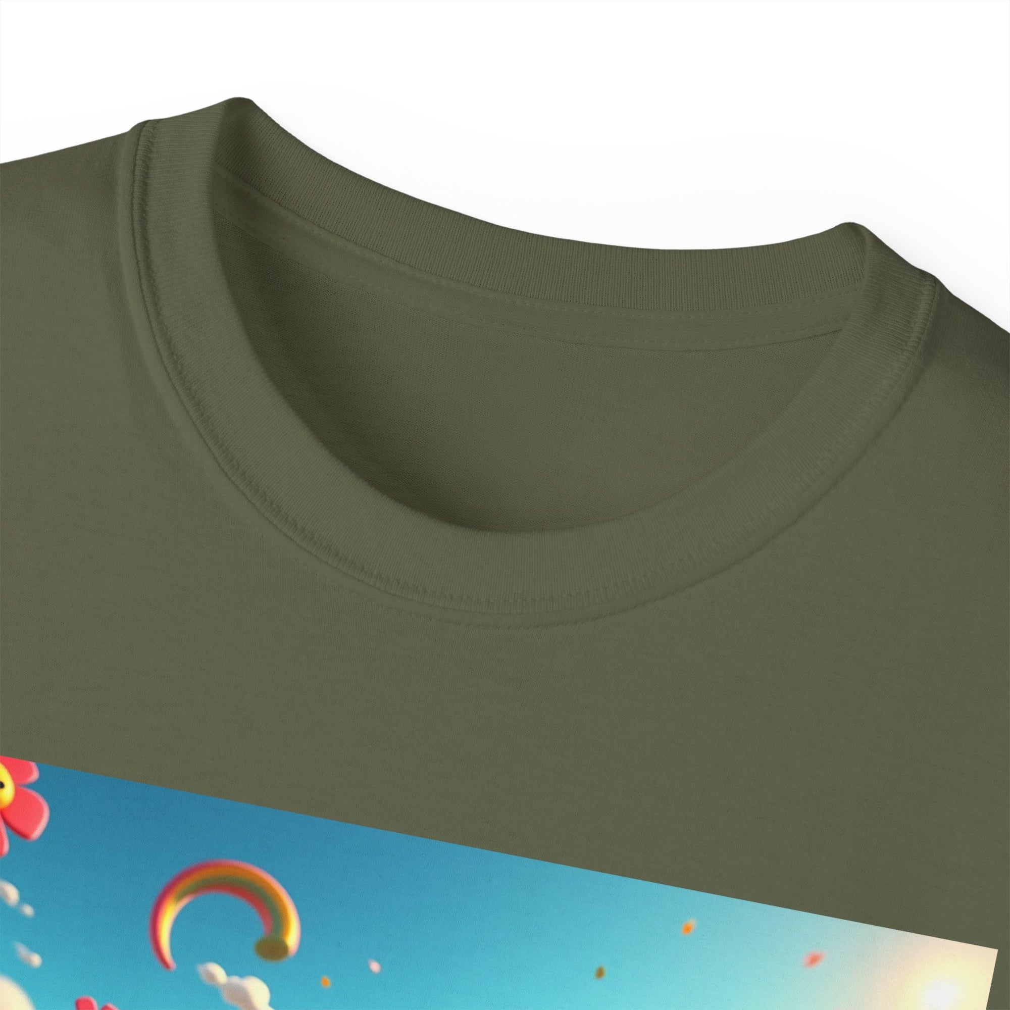 Colorful Fantasy Art Tee, Unisex Tee, Graphic T-Shirt, Fun Gift, Casual Wear, Summer Style, Festival Fashion