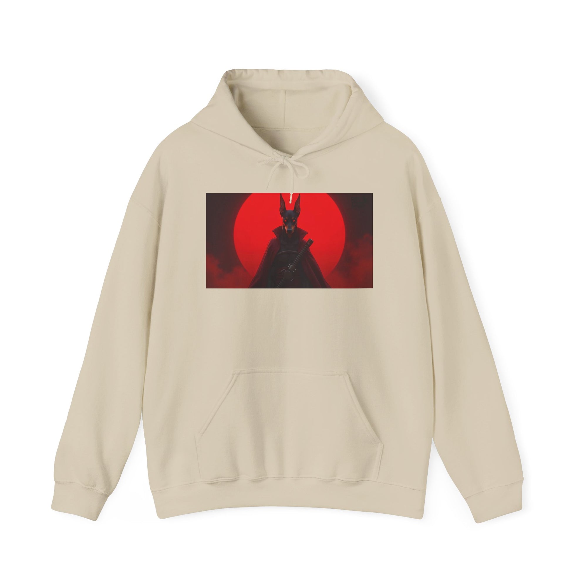 Red Sun Graphic Hoodie for Fans, Perfect for Cozy Days, Gifting, Festivals, and Casual Outings.