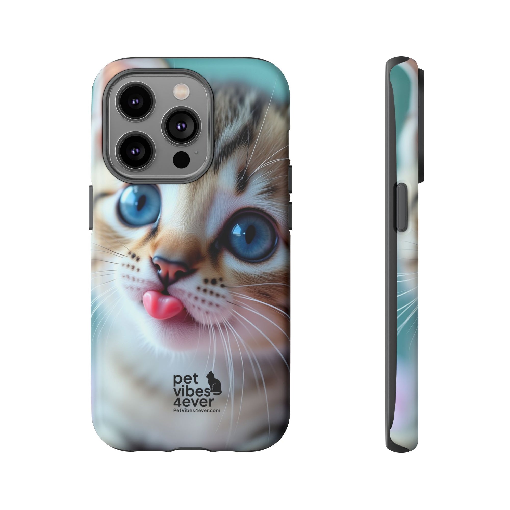 Cute Cat Phone Case, Pet Lover Gift, Funny Animal Protector, Cute Tech Accessories, Cat Mom Gift