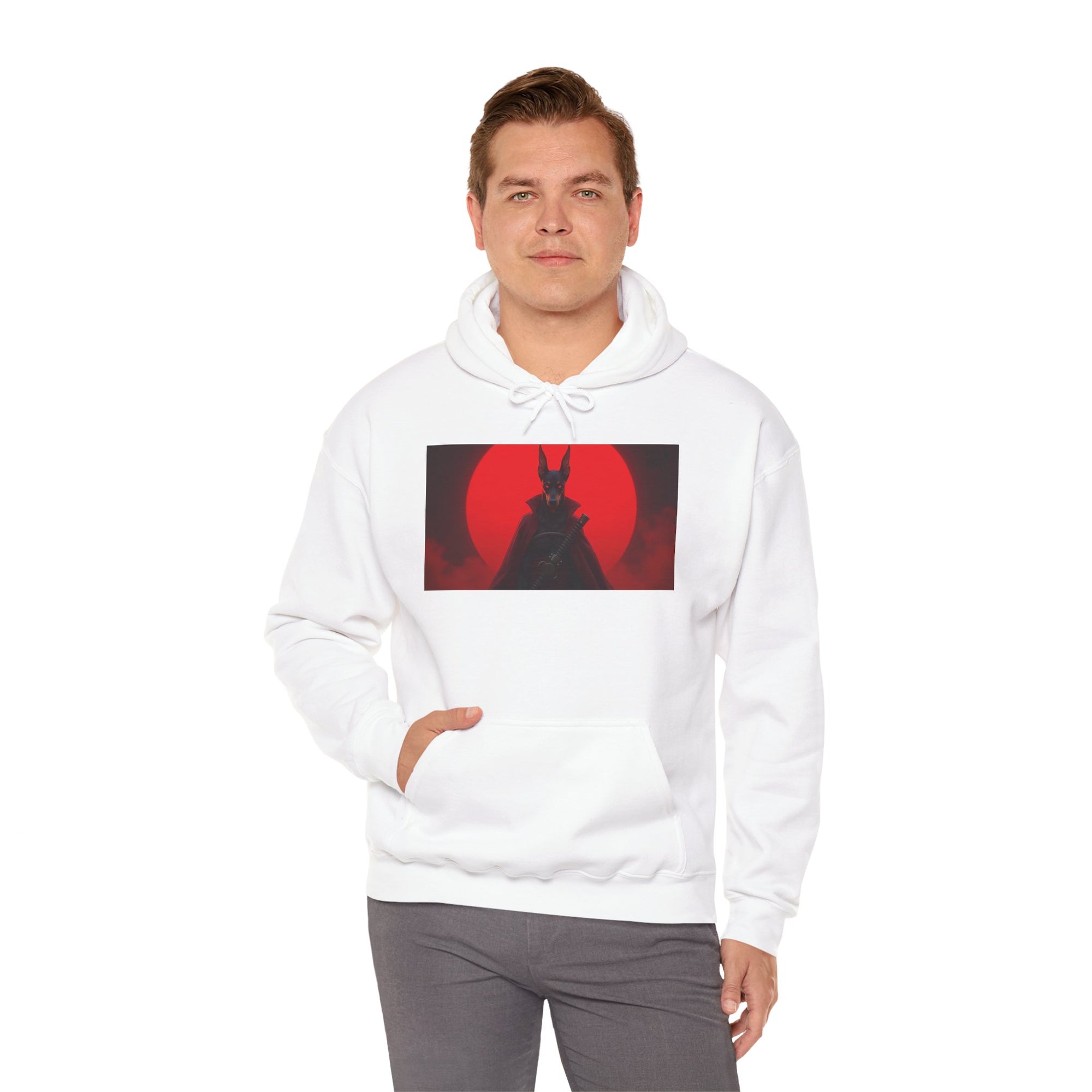 Red Sun Graphic Hoodie for Fans, Perfect for Cozy Days, Gifting, Festivals, and Casual Outings.