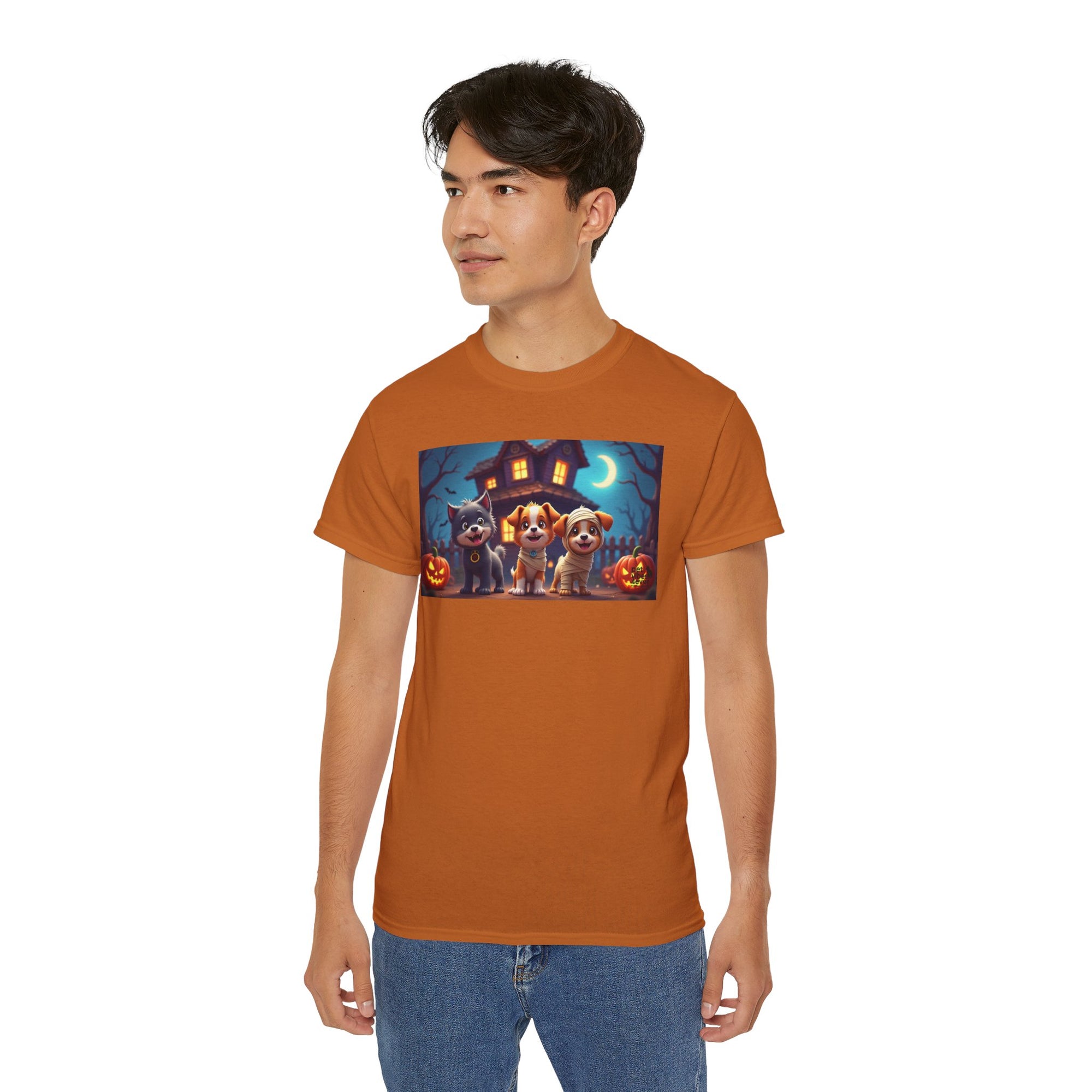 Halloween Pet Tee, Unisex Ultra Cotton T-Shirt, Cute Dog T-Shirt, Pet Lovers Gift, Halloween Costume Top