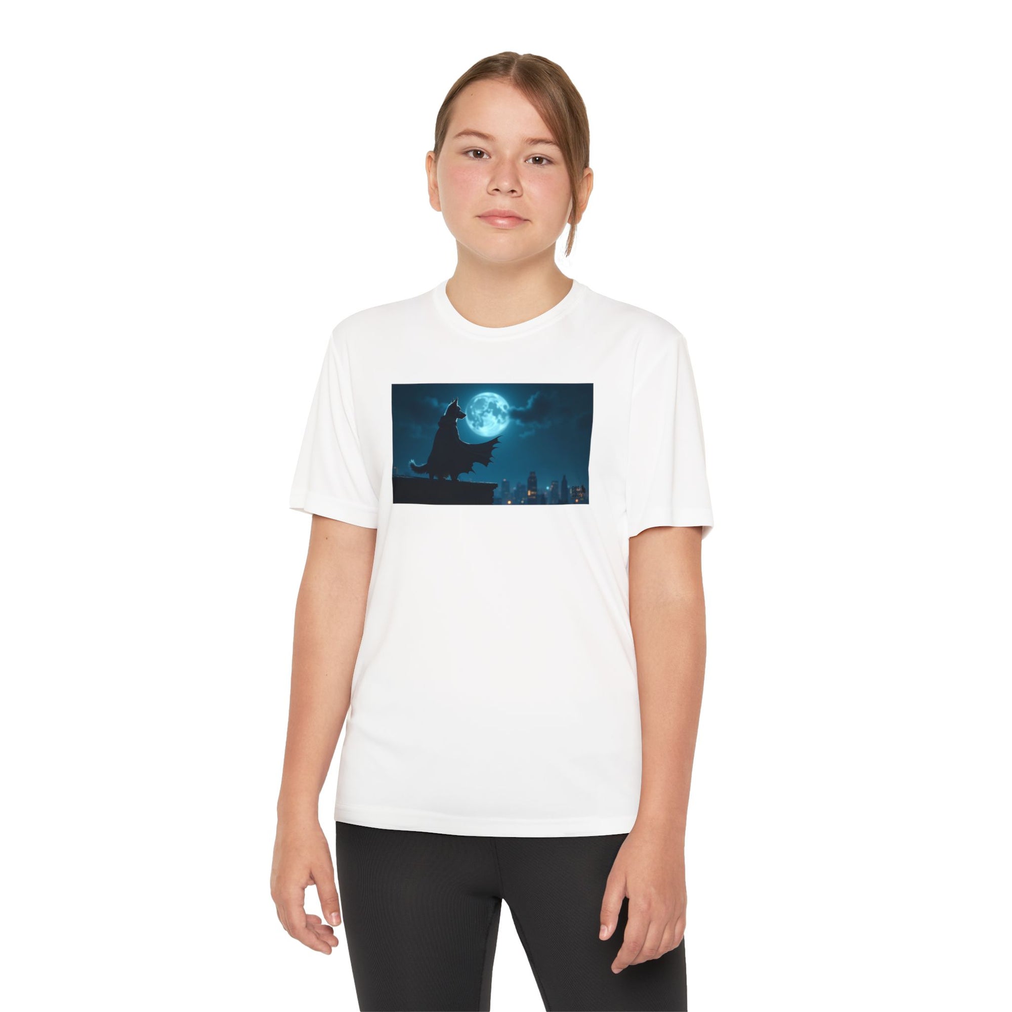 Youth Competitor Tee with Bold Eclipse Design, Perfect for Sports Events, Birthdays, Fun Outings, Team Spirit, Unique Gift Idea