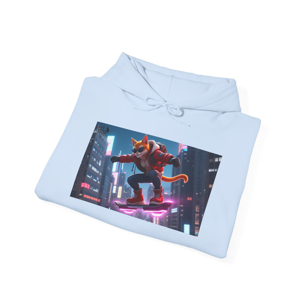 Urban Jungle Unisex Hoodie - Retro Neon Design, Streetwear Sweatshirt, Perfect for Teens, Gift for Video Game Lovers, Cozy Layering