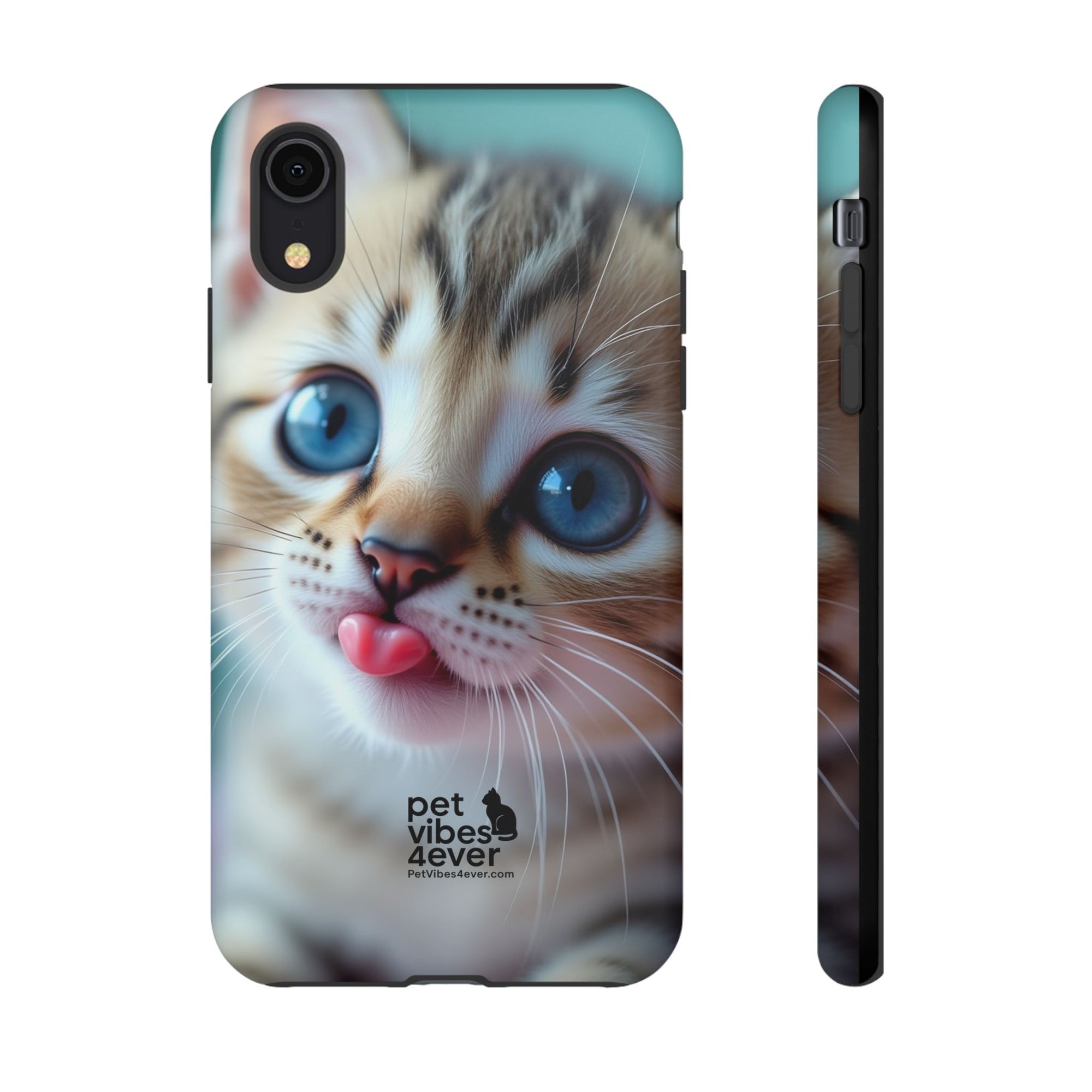 Cute Cat Phone Case, Pet Lover Gift, Funny Animal Protector, Cute Tech Accessories, Cat Mom Gift