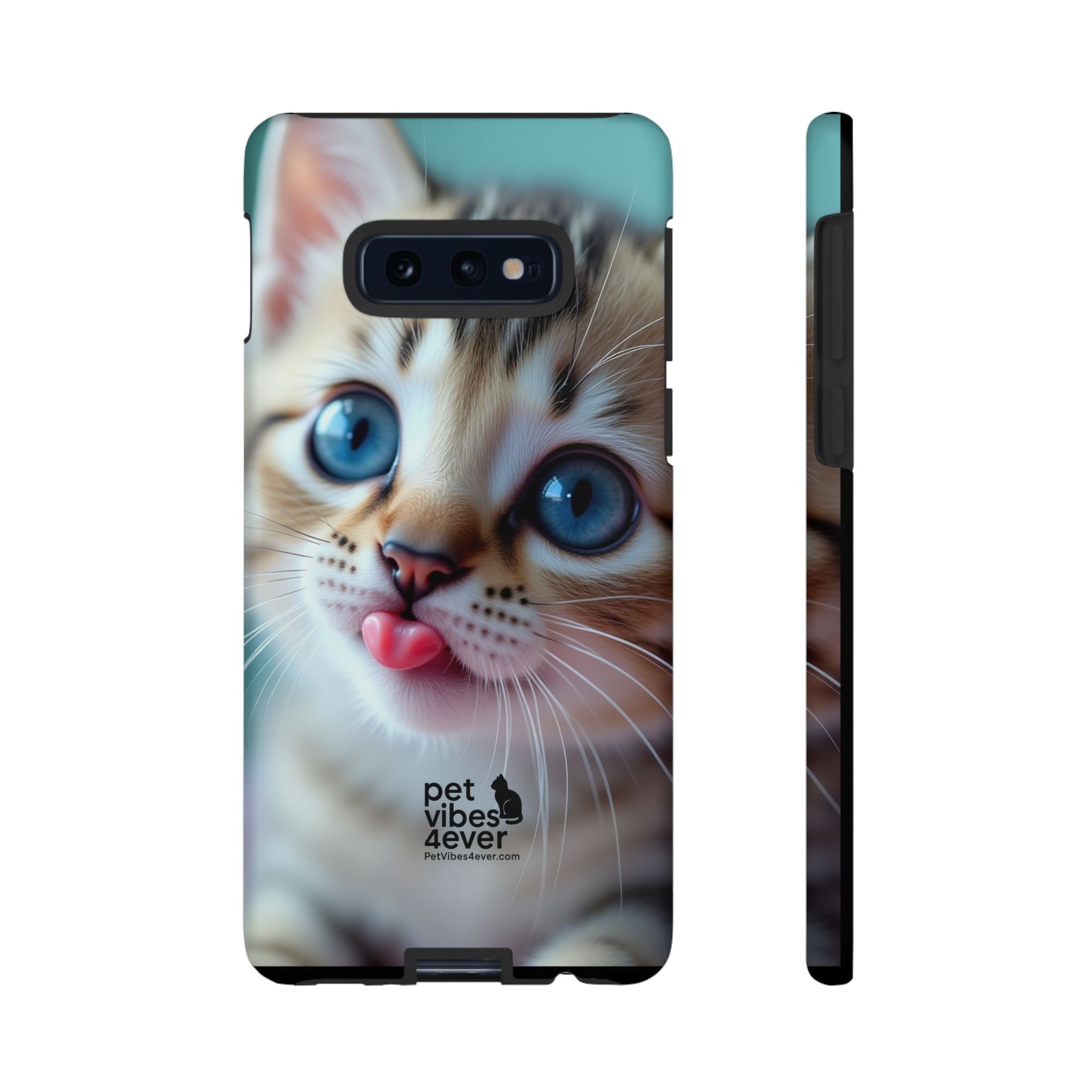 Cute Cat Phone Case, Pet Lover Gift, Durable Phone Cover, Animal Print Case, Cute Kitten Accessory