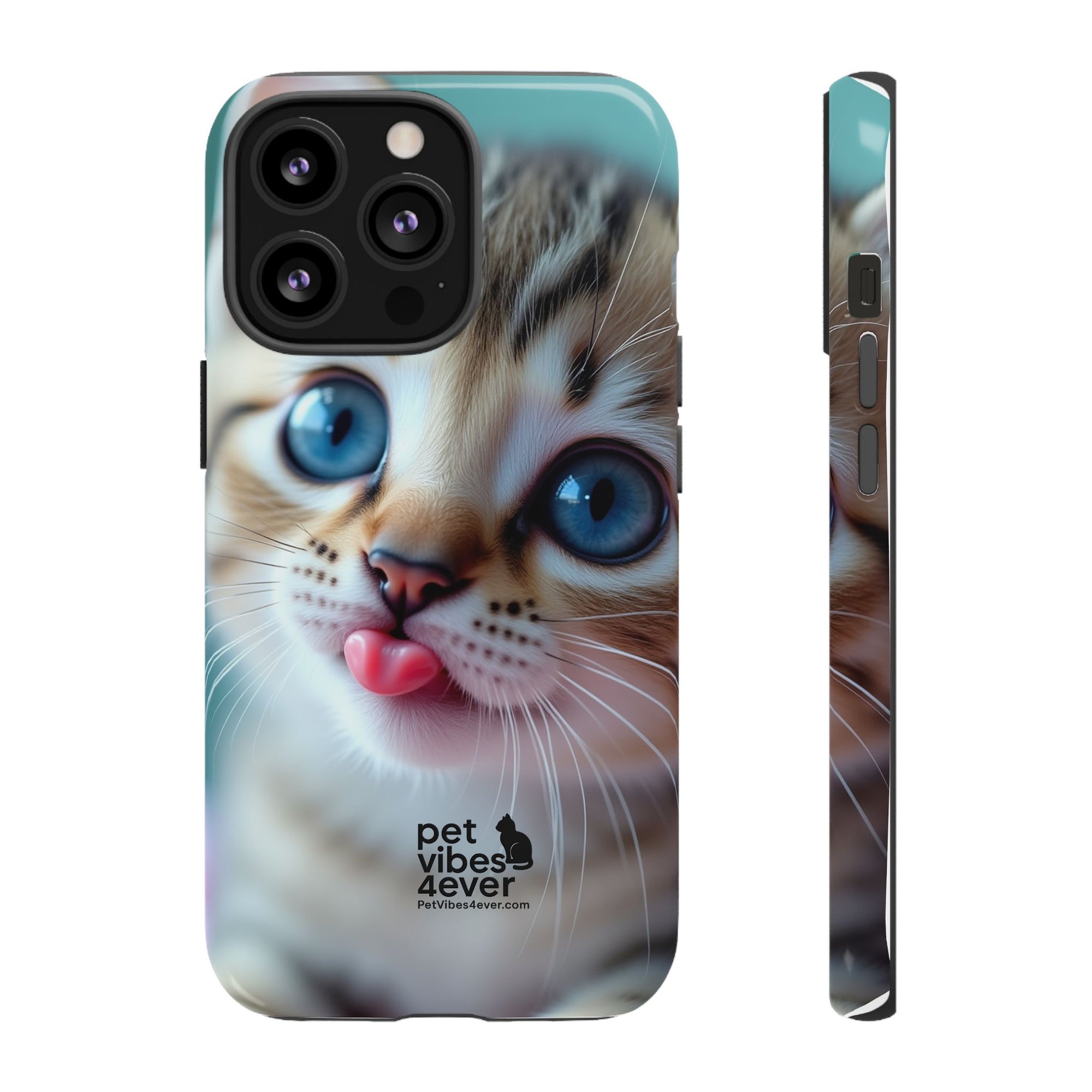Cute Cat Phone Case, Pet Lover Gift, Funny Animal Protector, Cute Tech Accessories, Cat Mom Gift