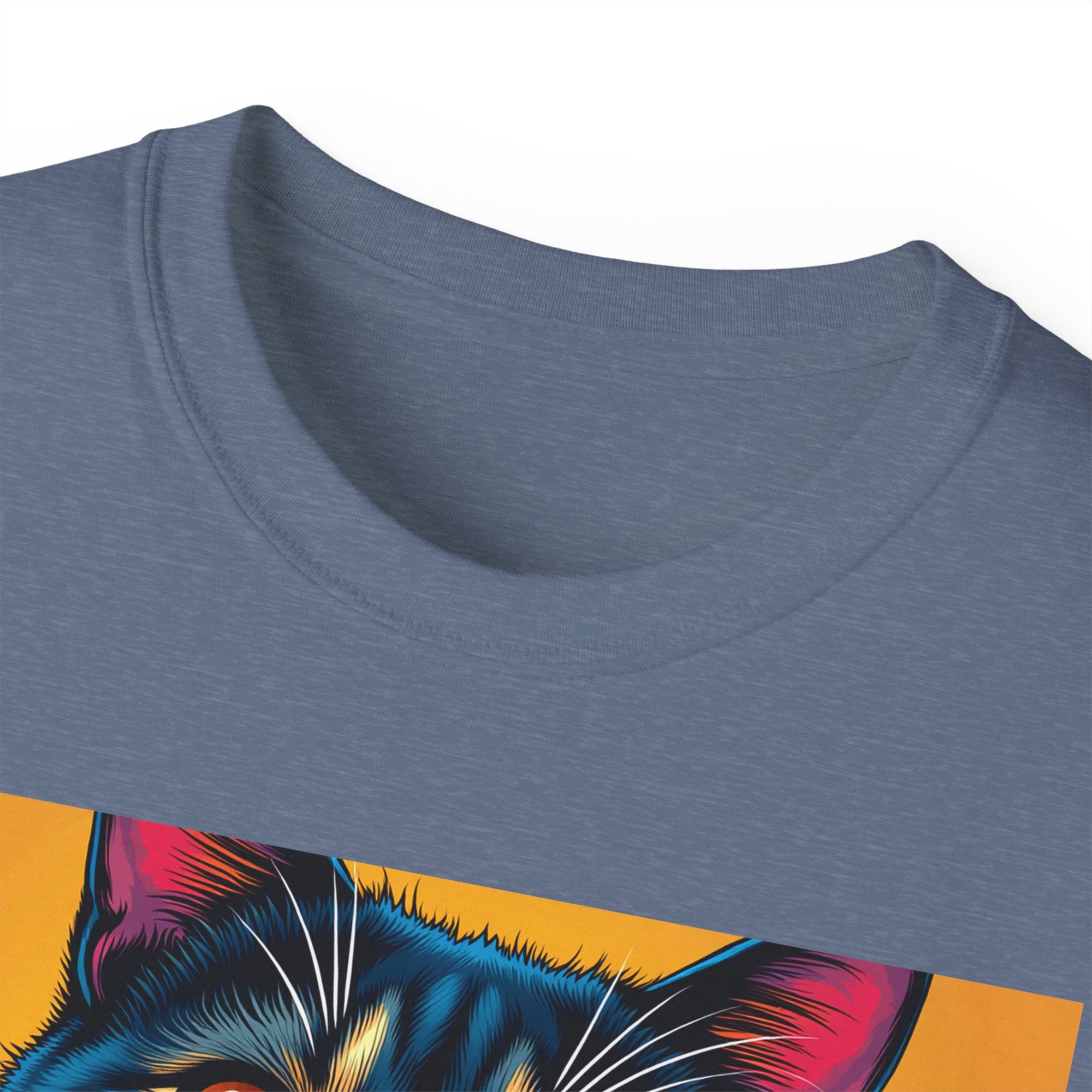 Whimsical Cat Art Tee, Funny Cat Lover Shirt, Gift for Cat Owners, Unique Pet Theme Apparel, Cozy Everyday Wear, Birthday Gift