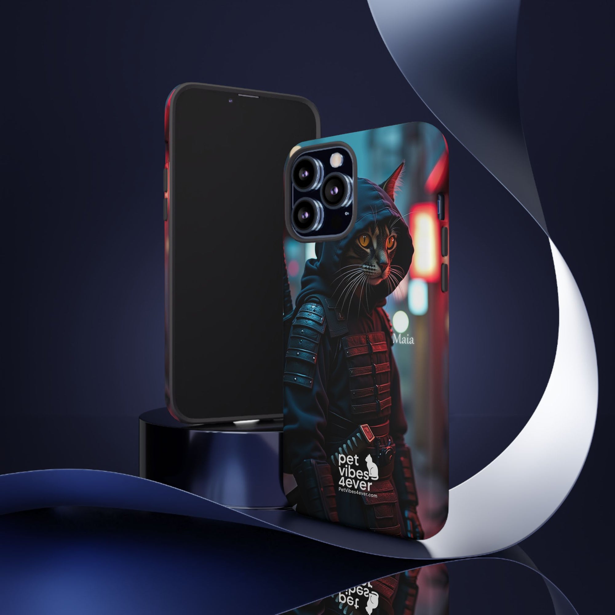 Tough Cases: Cool Cat Phone Case with 'Pet Vibes 4ever', Perfect for Cat Lovers, Unique Gift for Pet Enthusiasts, Fun Phone Accessory, [...]