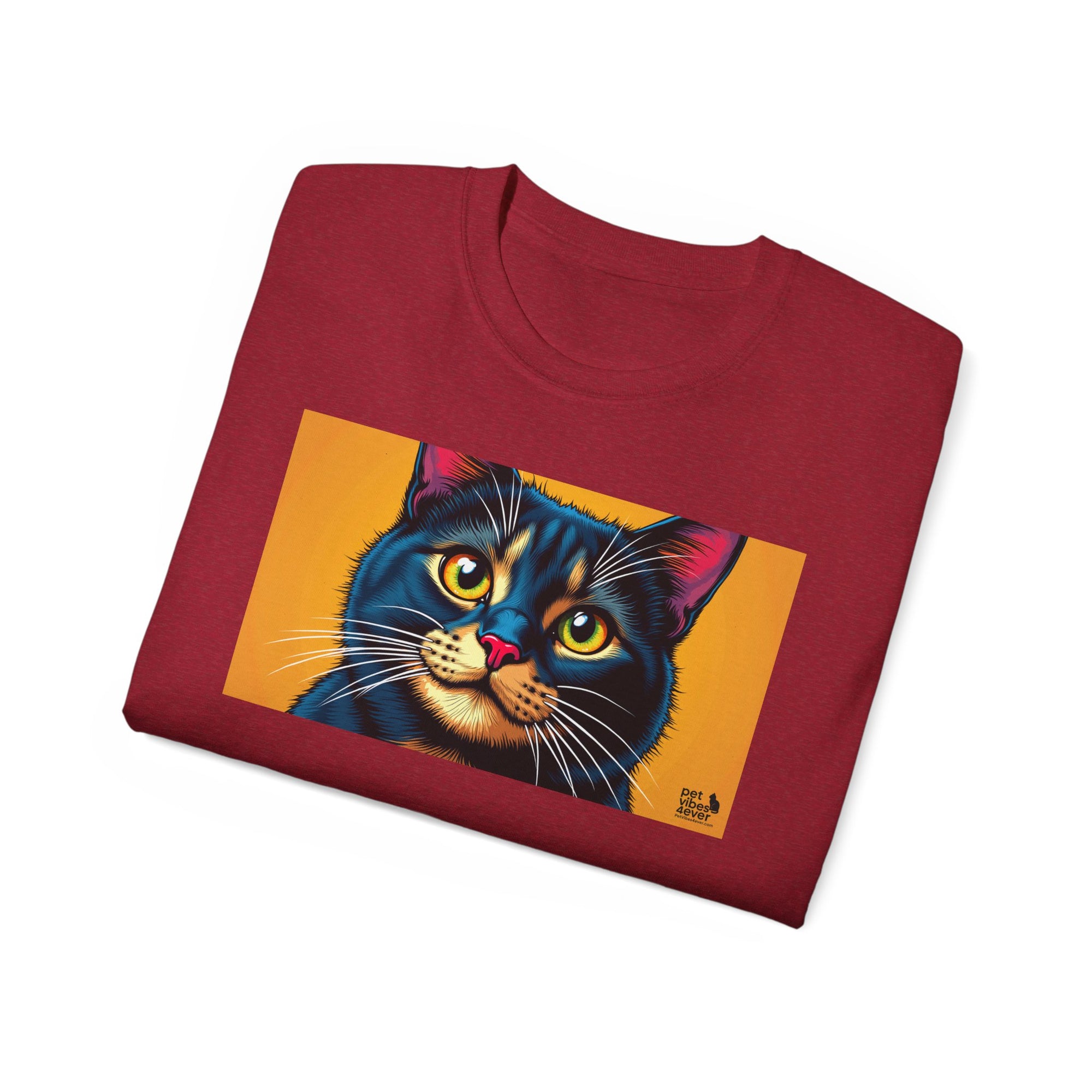 Whimsical Cat Art Tee, Funny Cat Lover Shirt, Gift for Cat Owners, Unique Pet Theme Apparel, Cozy Everyday Wear, Birthday Gift