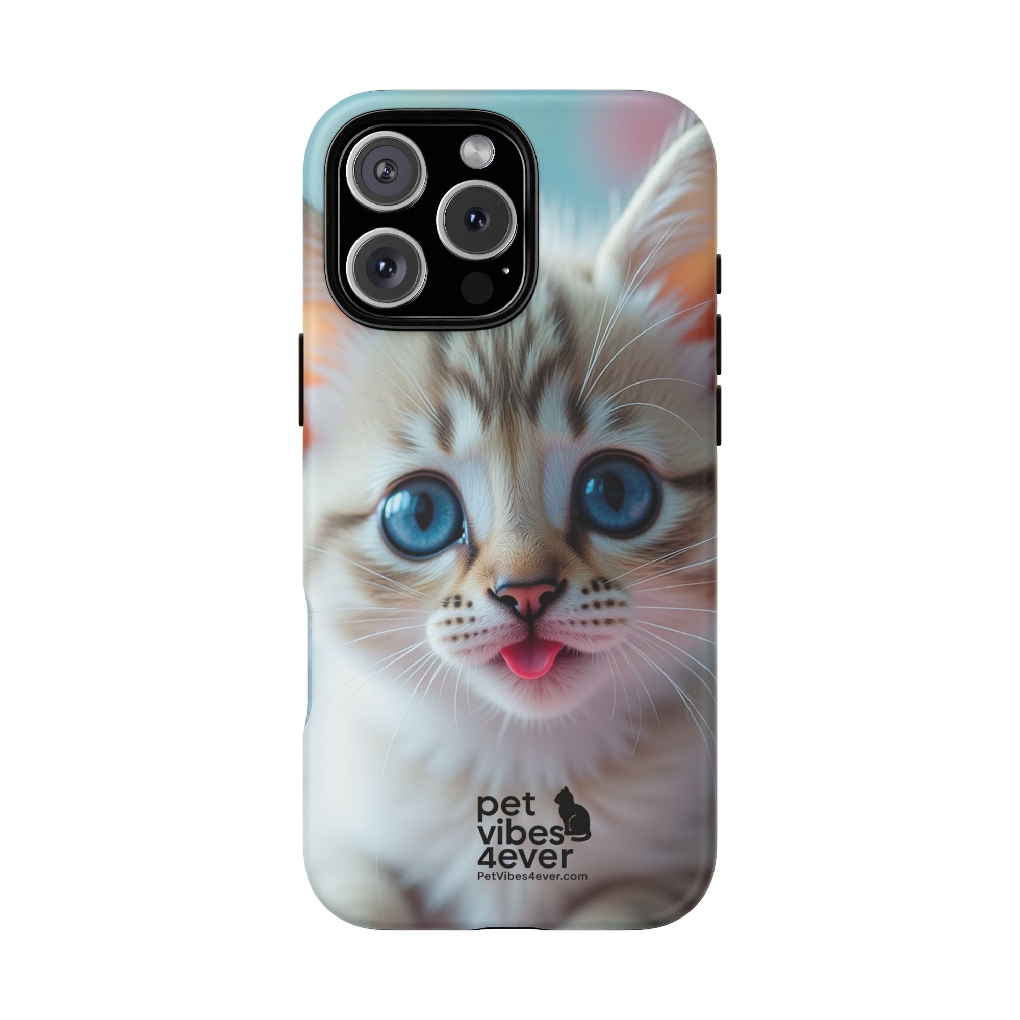Cute Cat Phone Case, Pet Lover Gift, Unique Phone Cover, Animal Design Accessory, Fun Pet Vibes, Kitty Protection Shell