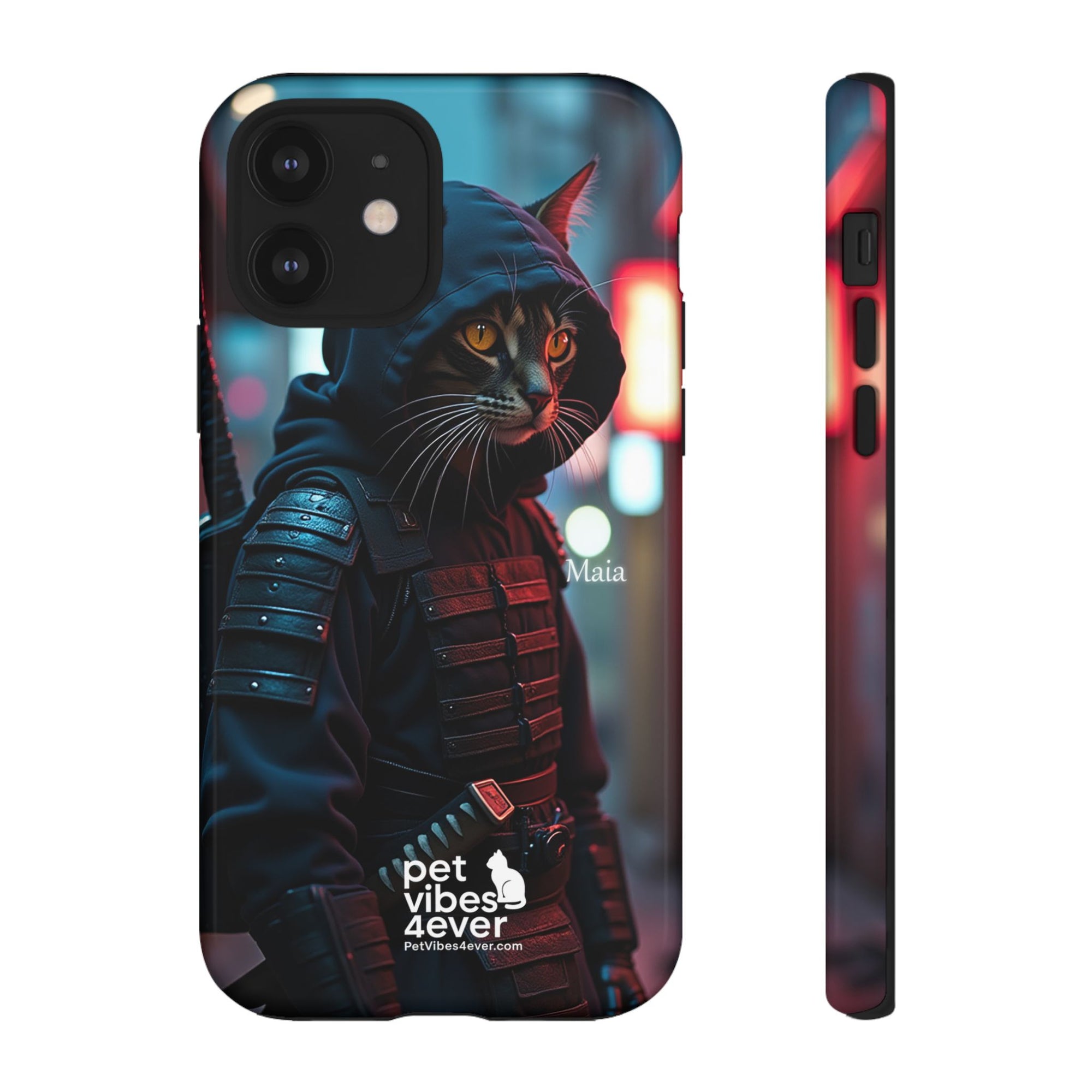 Tough Cases: Cool Cat Phone Case with 'Pet Vibes 4ever', Perfect for Cat Lovers, Unique Gift for Pet Enthusiasts, Fun Phone Accessory, [...]