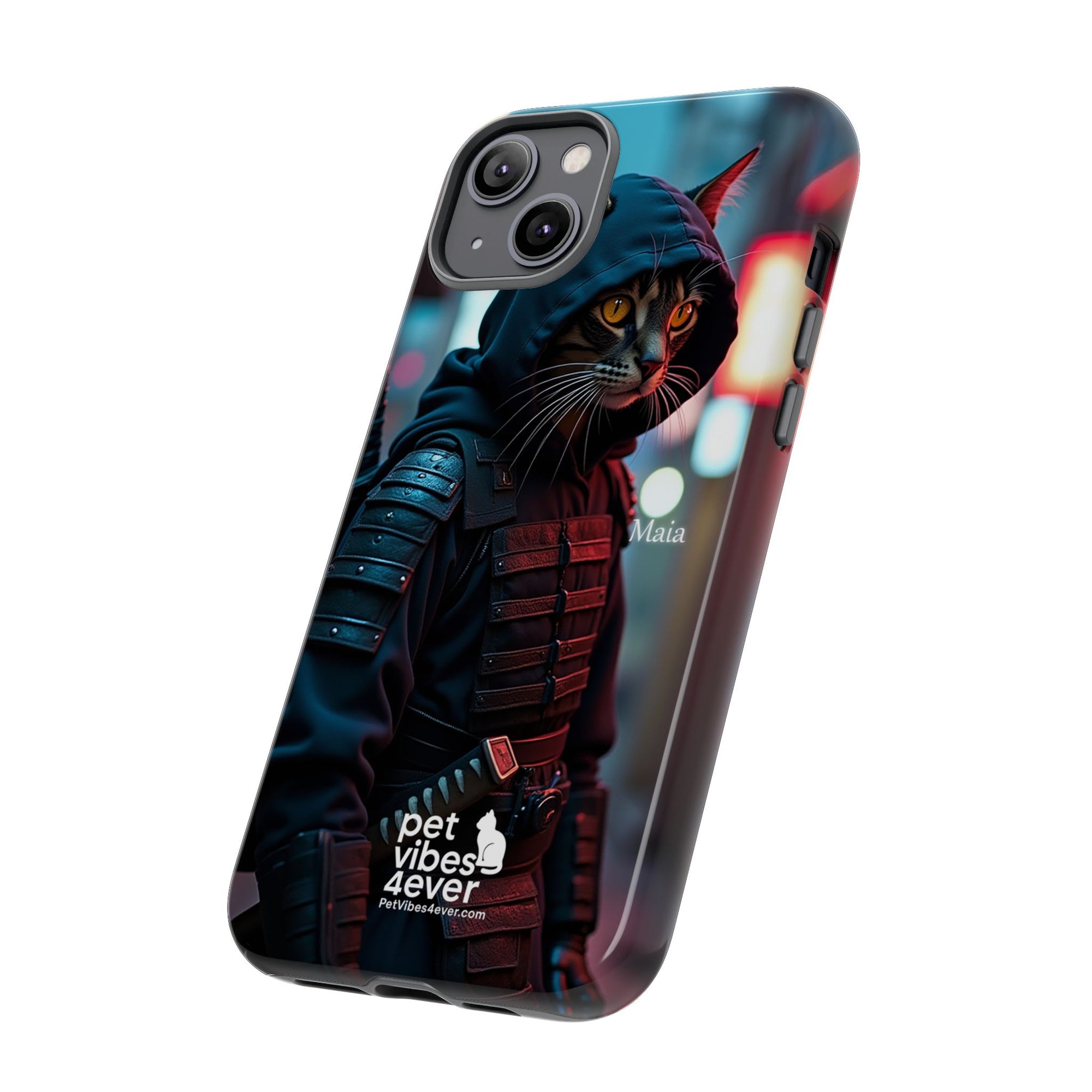 Tough Cases: Cool Cat Phone Case with 'Pet Vibes 4ever', Perfect for Cat Lovers, Unique Gift for Pet Enthusiasts, Fun Phone Accessory, [...]