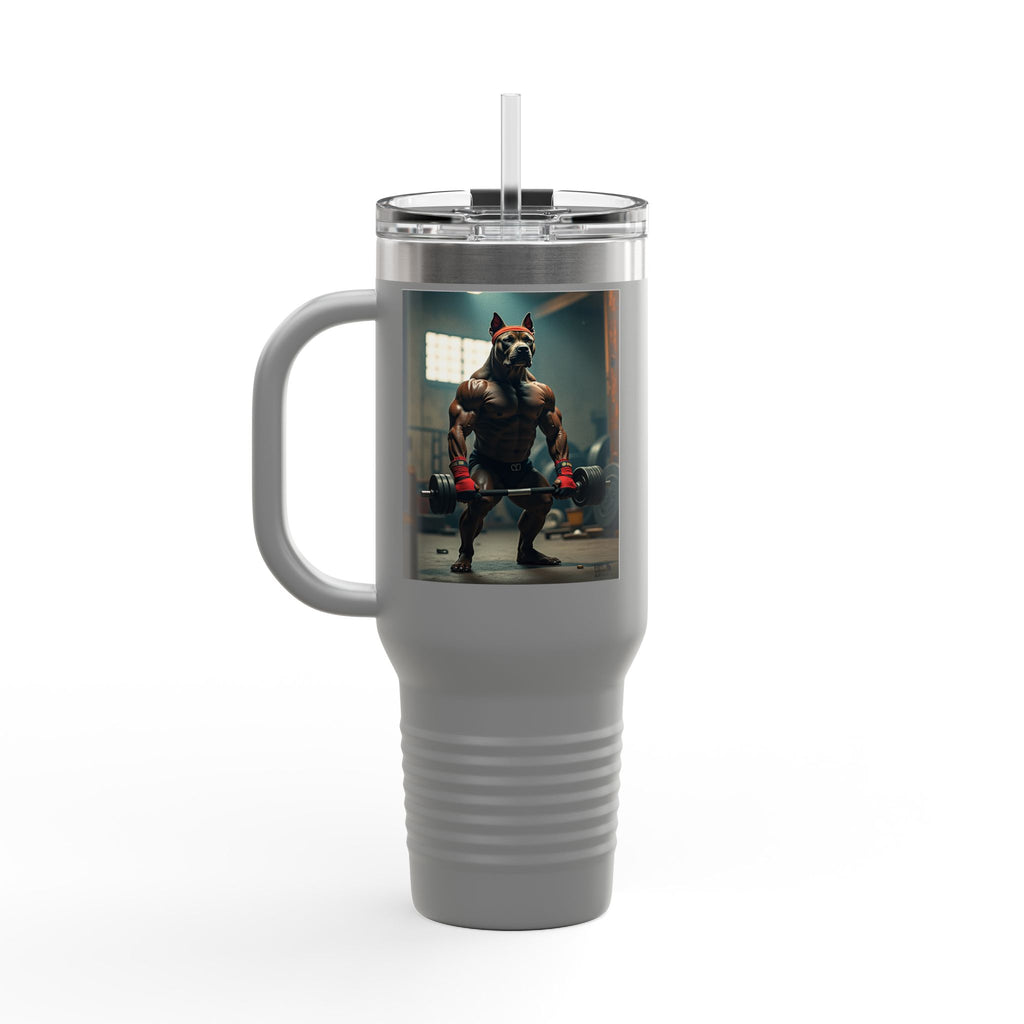 Insulated Travel Mug, Pet Lover's 40oz Coffee Tumbler, Perfect for Hot Drinks, Gifts for Cat Owners, Travel Companion, Pet Vibes 4ever