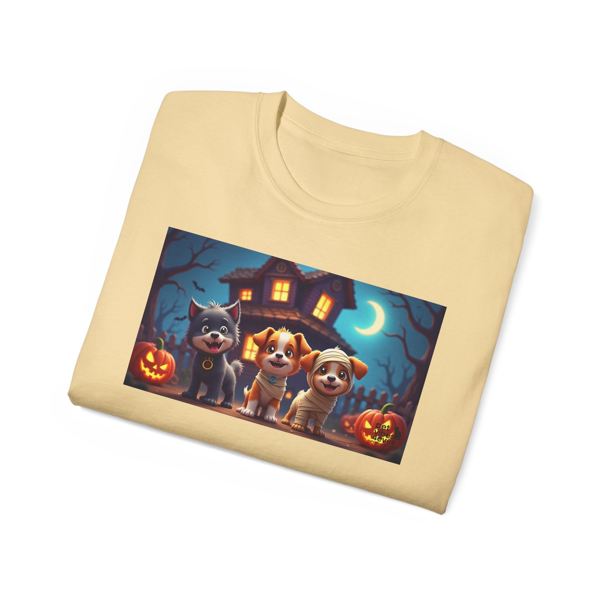 Halloween Pet Tee, Unisex Ultra Cotton T-Shirt, Cute Dog T-Shirt, Pet Lovers Gift, Halloween Costume Top