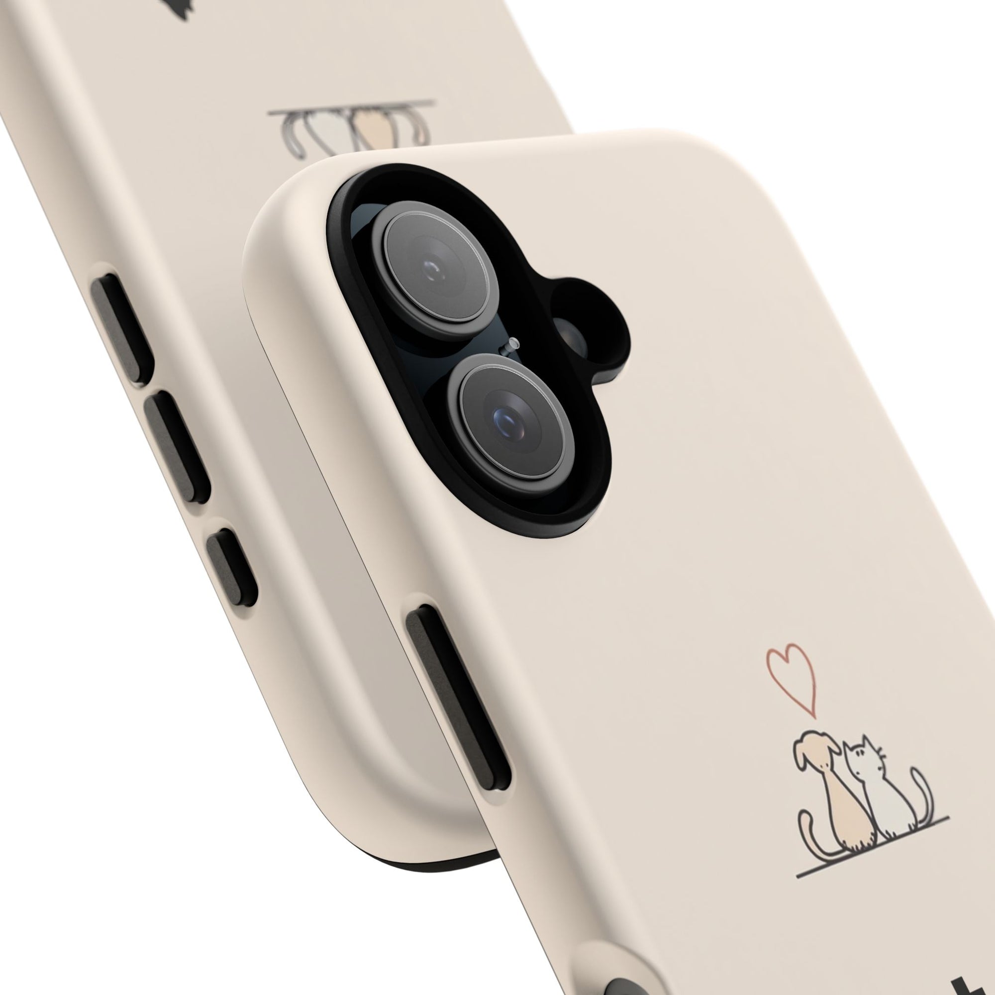 Pet Lovers Phone Case, Cute Animal Design, Tough Cases for Dog and Cat Lovers, Gift for Pet Owners, Unique Pet Accessory