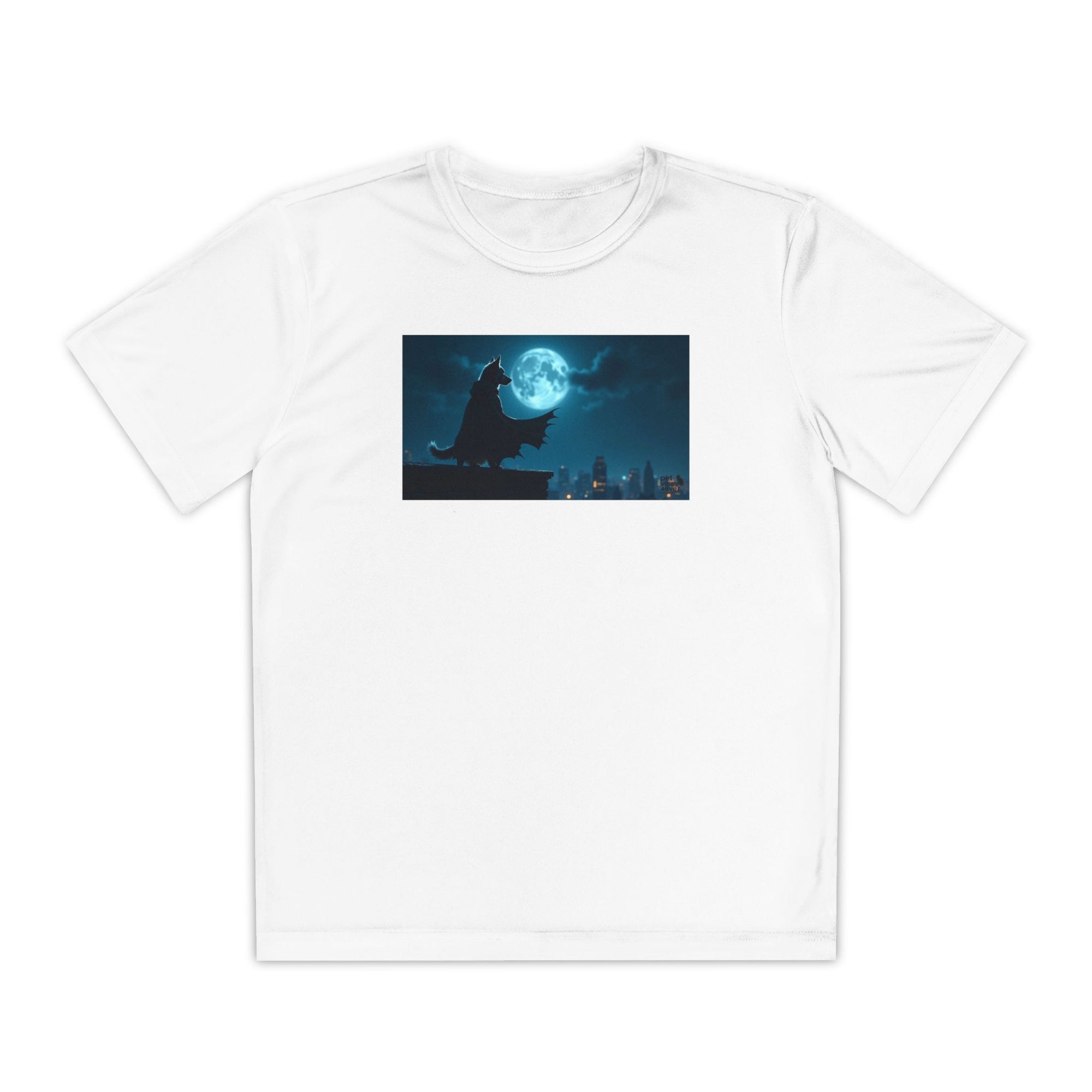 Youth Competitor Tee with Bold Eclipse Design, Perfect for Sports Events, Birthdays, Fun Outings, Team Spirit, Unique Gift Idea