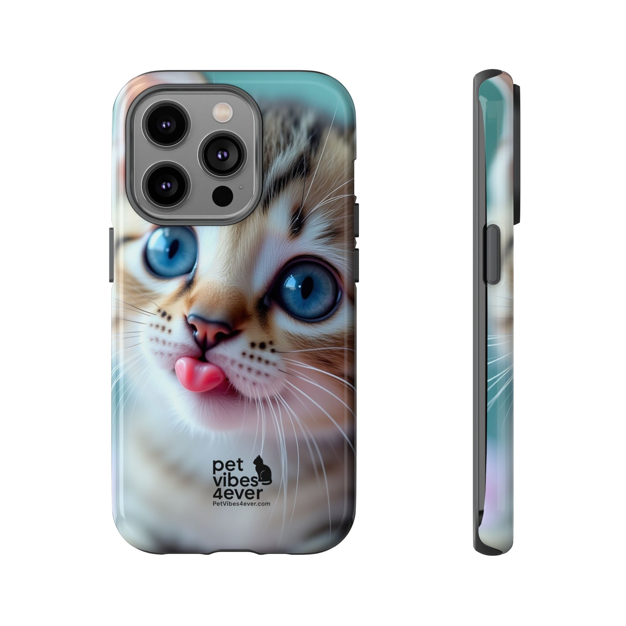 Cute Cat Phone Case, Pet Lover Gift, Funny Animal Protector, Cute Tech Accessories, Cat Mom Gift