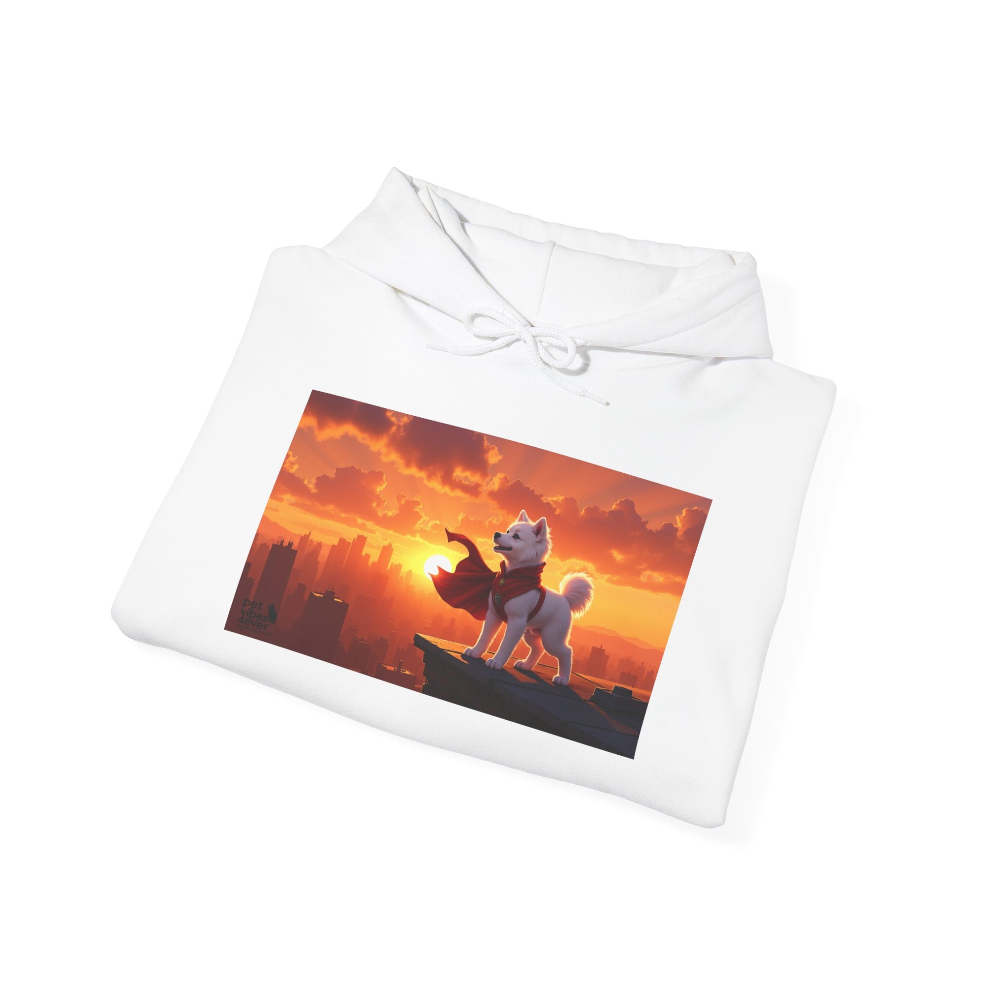 Sunset Adventure Hoodie, Unisex Sweatshirt, Cozy Layer, Gift for Animal Lovers, Weekend Wear, Dog Lover Apparel, Inspirational Hoodie