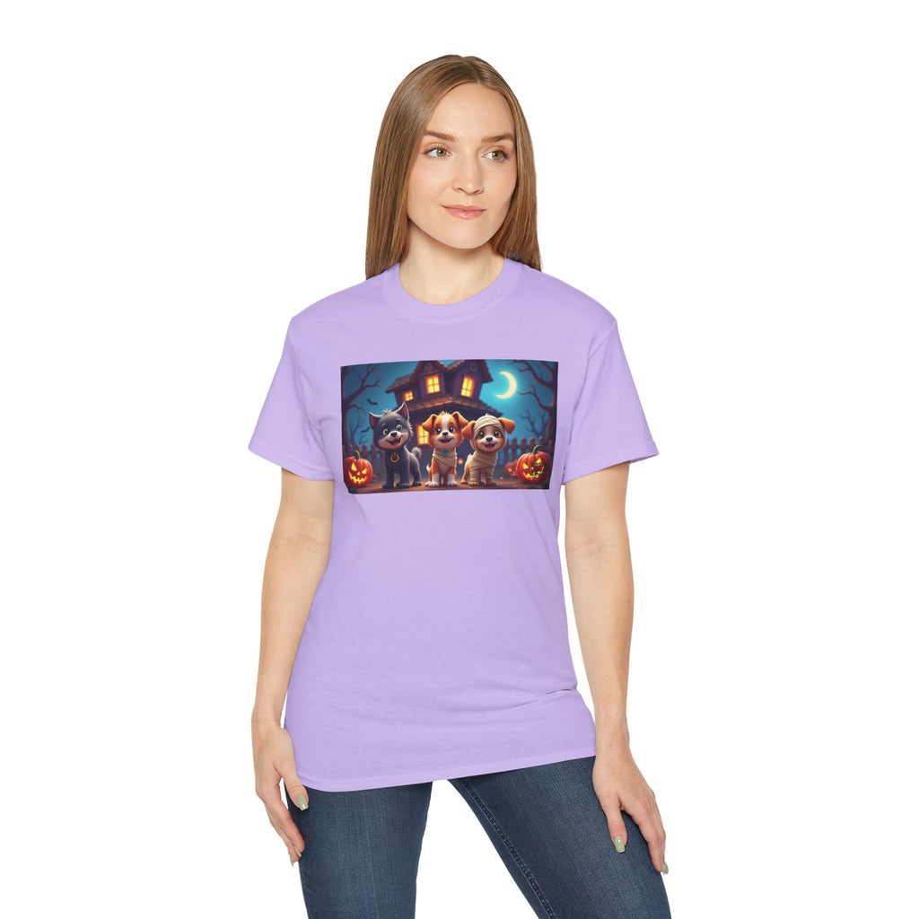 Halloween Pet Tee, Unisex Ultra Cotton T-Shirt, Cute Dog T-Shirt, Pet Lovers Gift, Halloween Costume Top