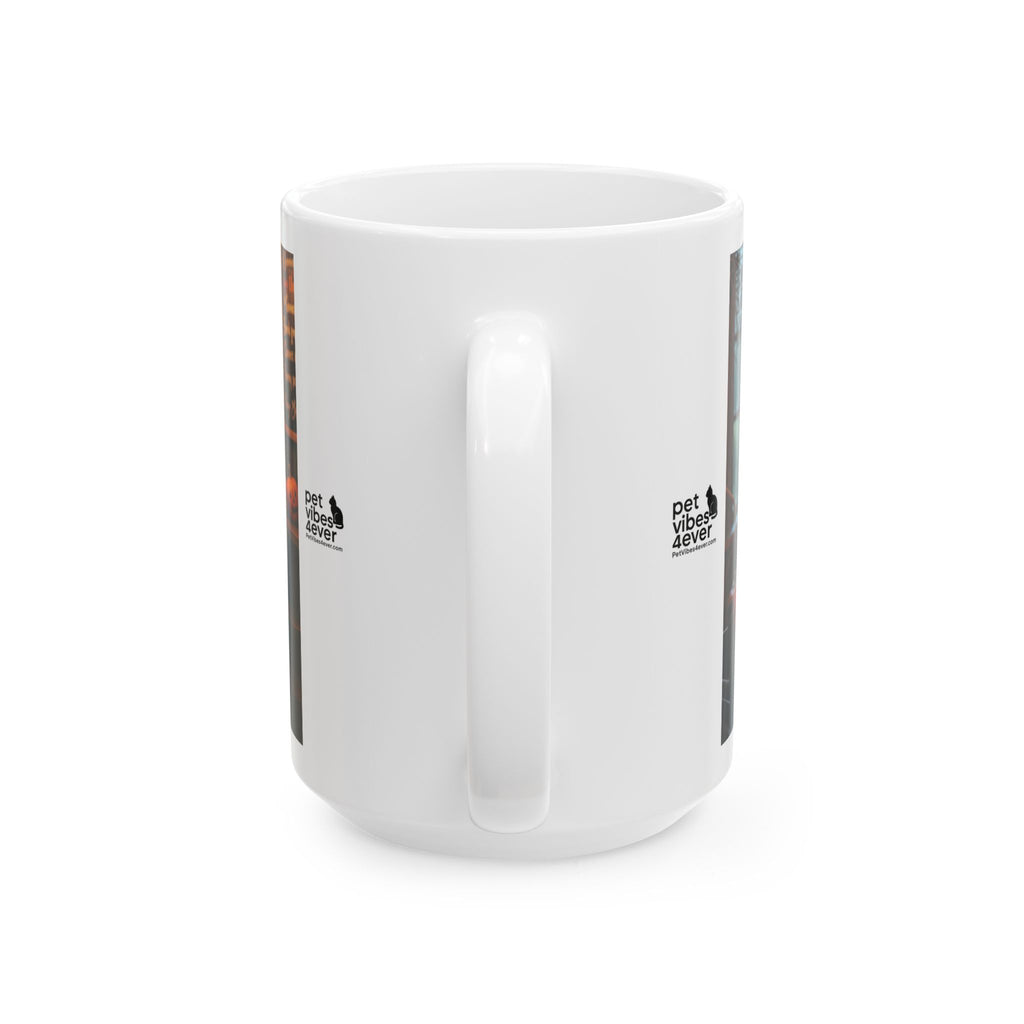 Whimsical Skeleton Cat Mug: Cozy Coffee Cup, Halloween Decor, Gift for Cat Lovers, Unique Kitchenware