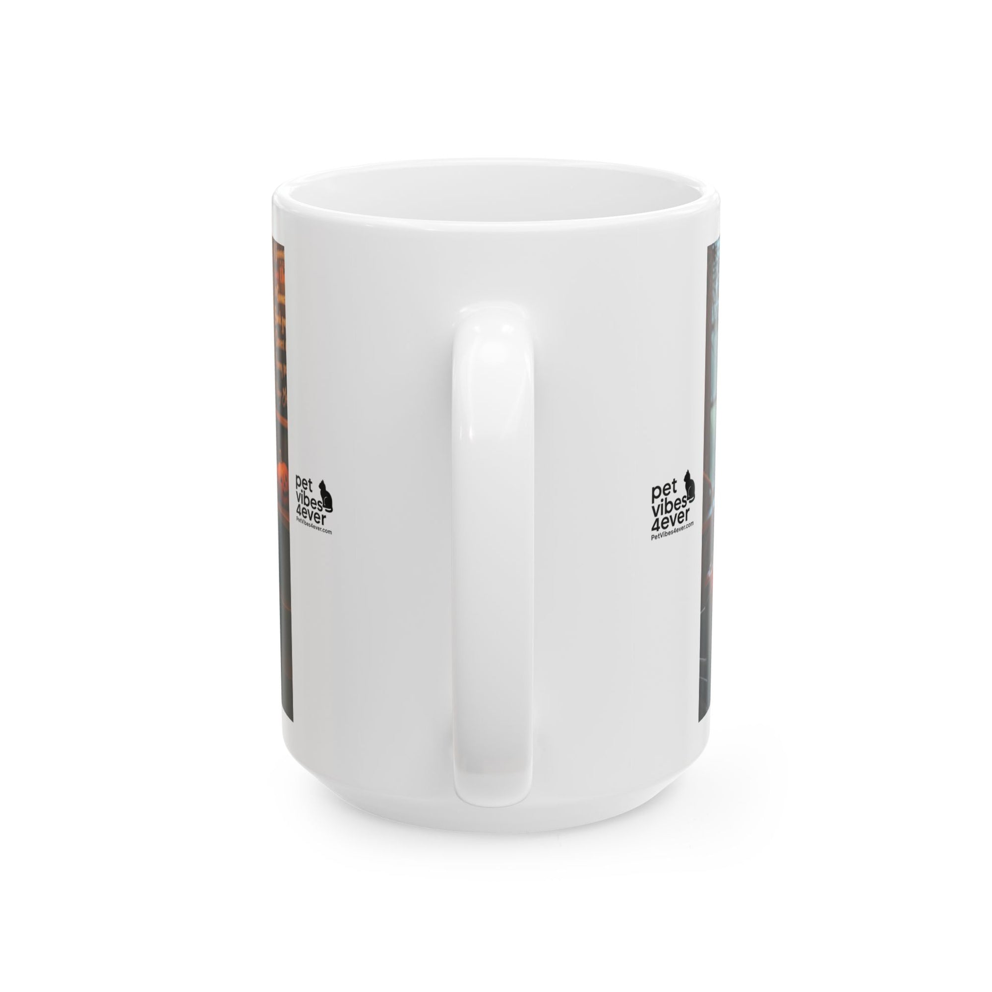 Whimsical Skeleton Cat Mug: Cozy Coffee Cup, Halloween Decor, Gift for Cat Lovers, Unique Kitchenware