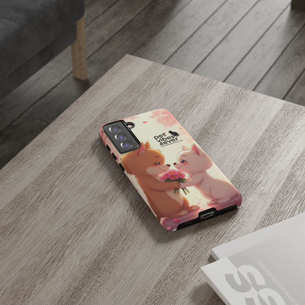 Cute Pet Themed Phone Case, Animal Lovers Gift, Valentine's Day, Cute Phone Cover, Pet Vibes Forever