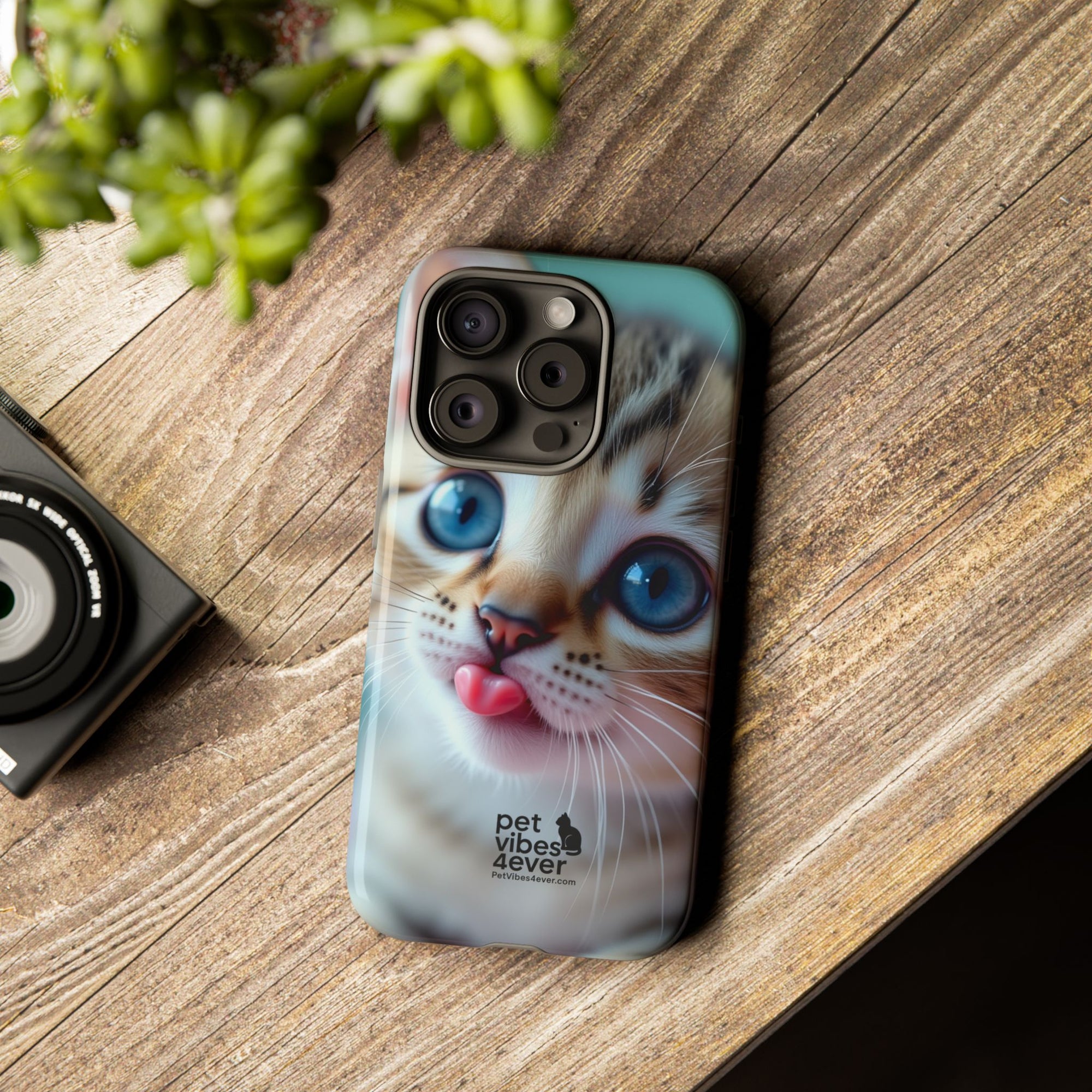 Cute Cat Phone Case, Pet Lover Gift, Funny Animal Protector, Cute Tech Accessories, Cat Mom Gift