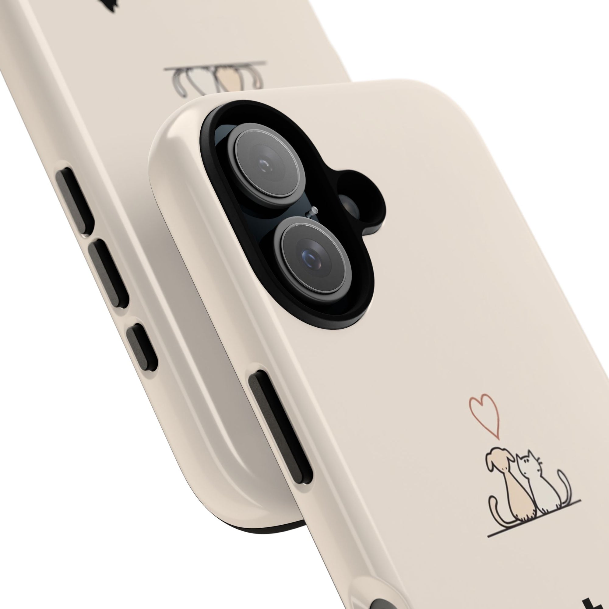 Pet Lovers Phone Case, Cute Animal Design, Tough Cases for Dog and Cat Lovers, Gift for Pet Owners, Unique Pet Accessory
