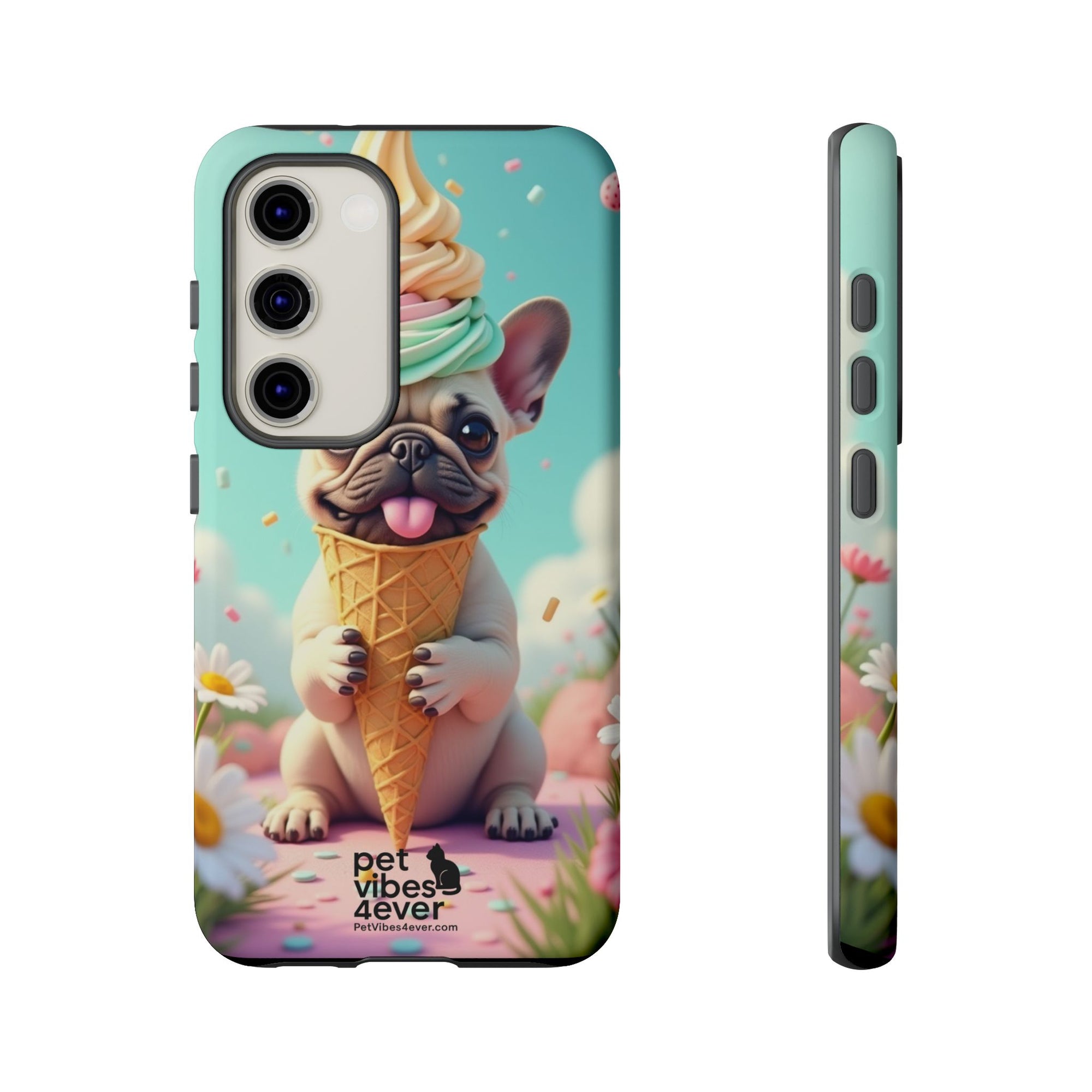 Cute Dog Phone Case, Pet Lover Gift, Tough iPhone/Android Cover, Dog Art, Fun Phone Accessory