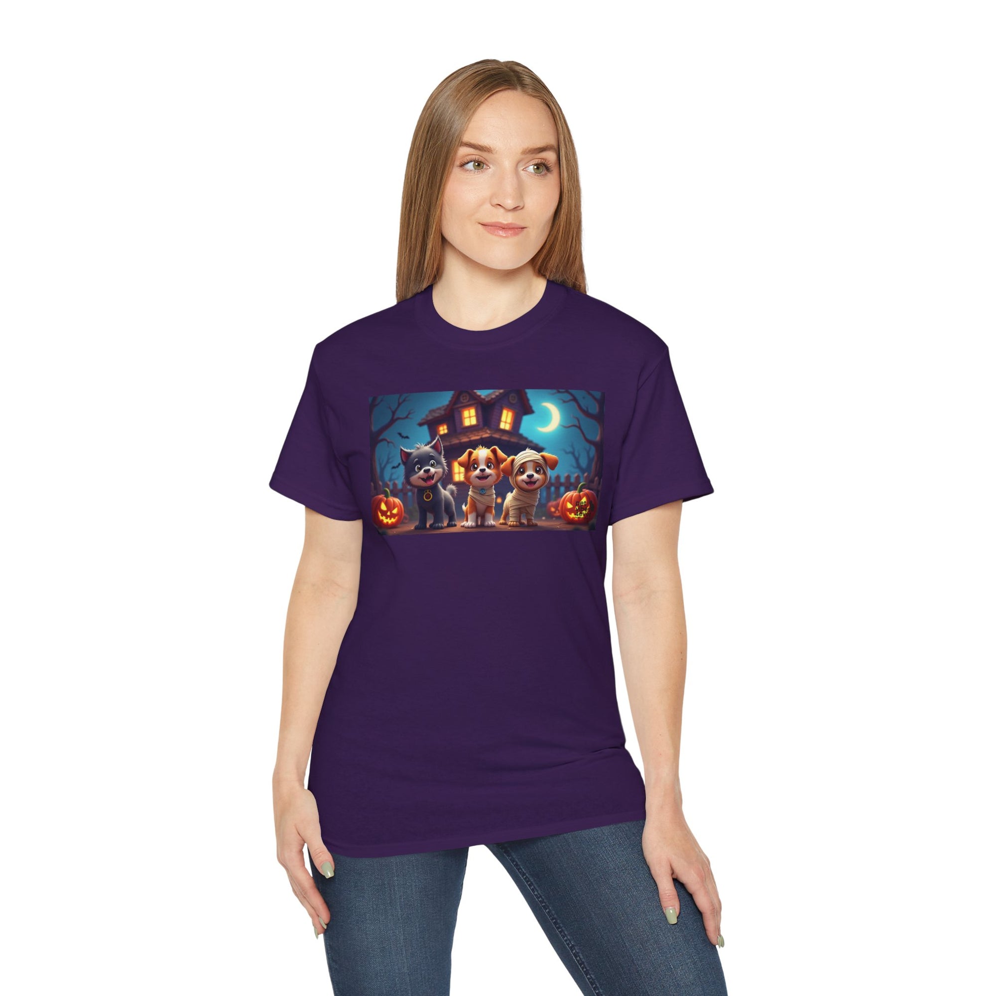Halloween Pet Tee, Unisex Ultra Cotton T-Shirt, Cute Dog T-Shirt, Pet Lovers Gift, Halloween Costume Top