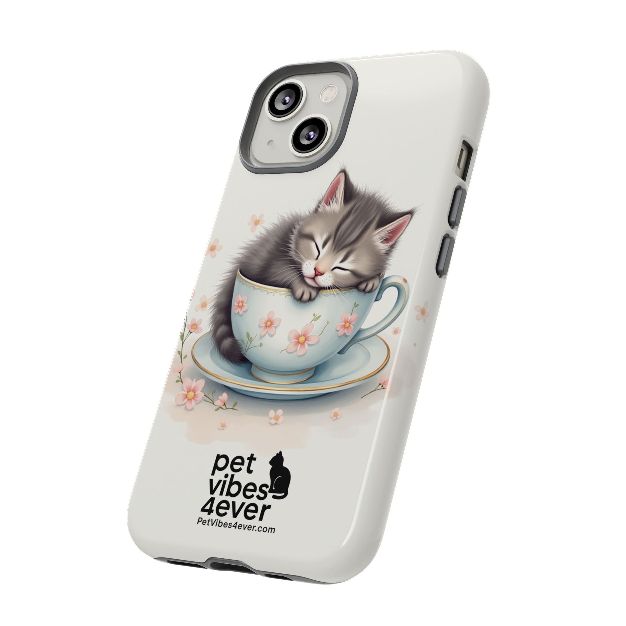 Cute Cat Phone Case - Tough Cases for Animal Lovers, Pet Gifts, Phone Accessories, Kitten Merchandise, Cute Cat Decor
