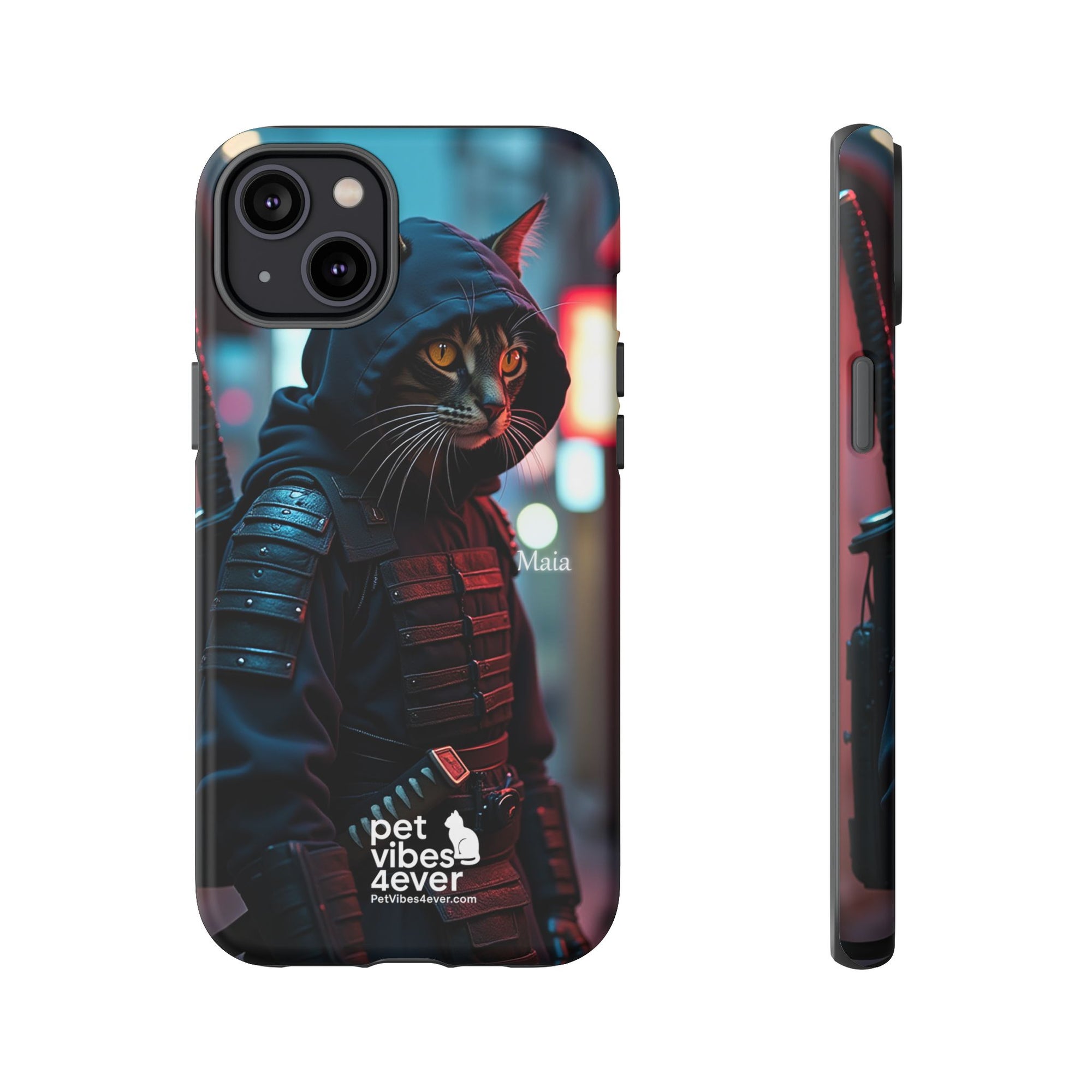 Tough Cases: Cool Cat Phone Case with 'Pet Vibes 4ever', Perfect for Cat Lovers, Unique Gift for Pet Enthusiasts, Fun Phone Accessory, [...]