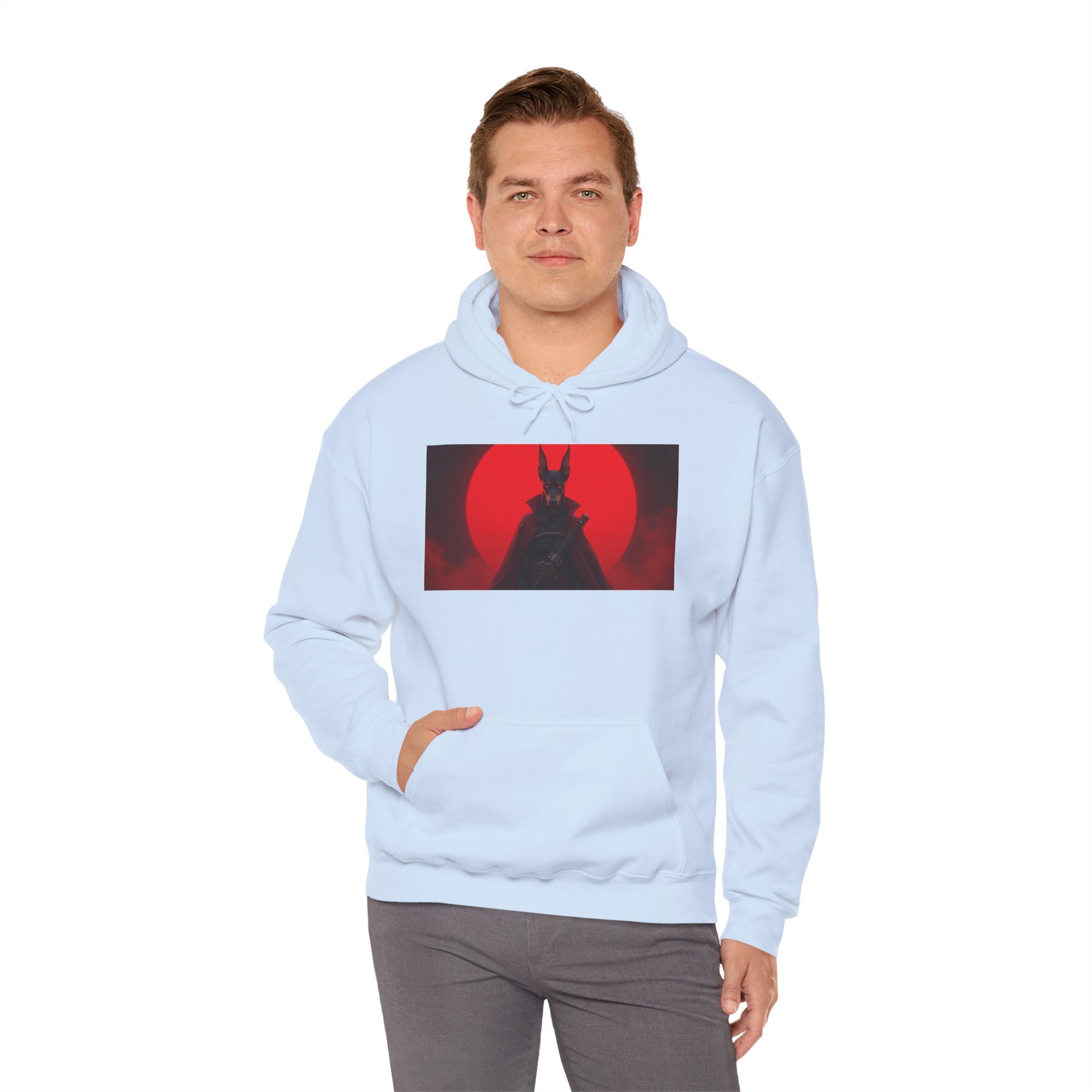 Red Sun Graphic Hoodie for Fans, Perfect for Cozy Days, Gifting, Festivals, and Casual Outings.