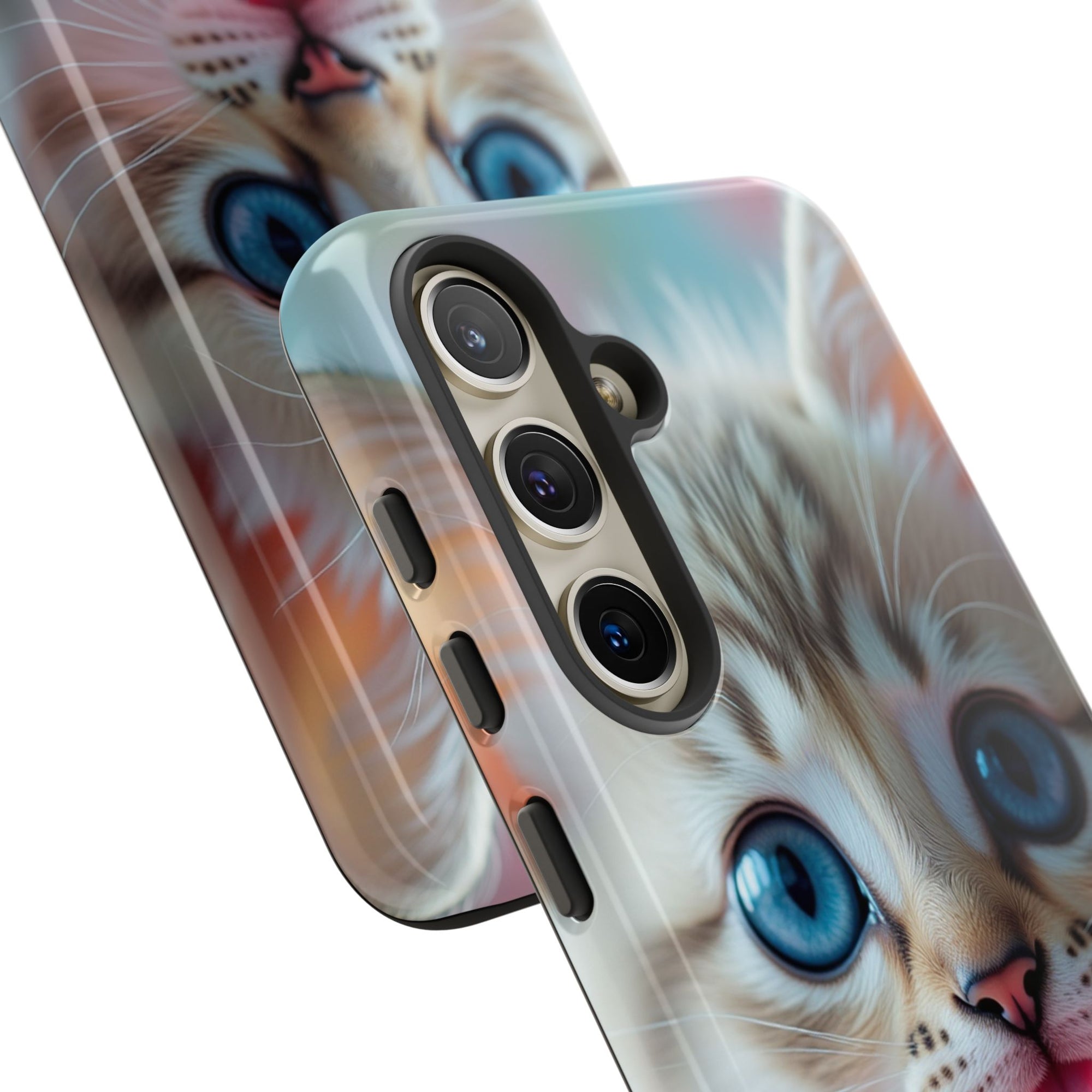 Cute Cat Phone Case with Pet Vibes, Perfect Gift for Cat Lovers, Fun Tech Accessories for Birthdays, Animal Lovers, Kawaii Style