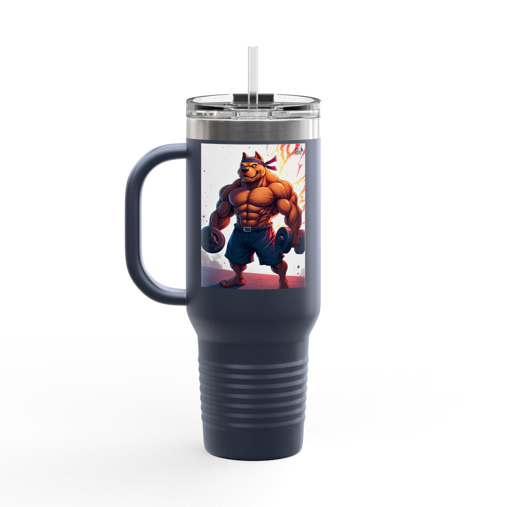 Personalized Pet Vibes Insulated Travel Mug, Perfect for Animal Lovers, Great for Road Trips, Coffee, Tea, Gifts