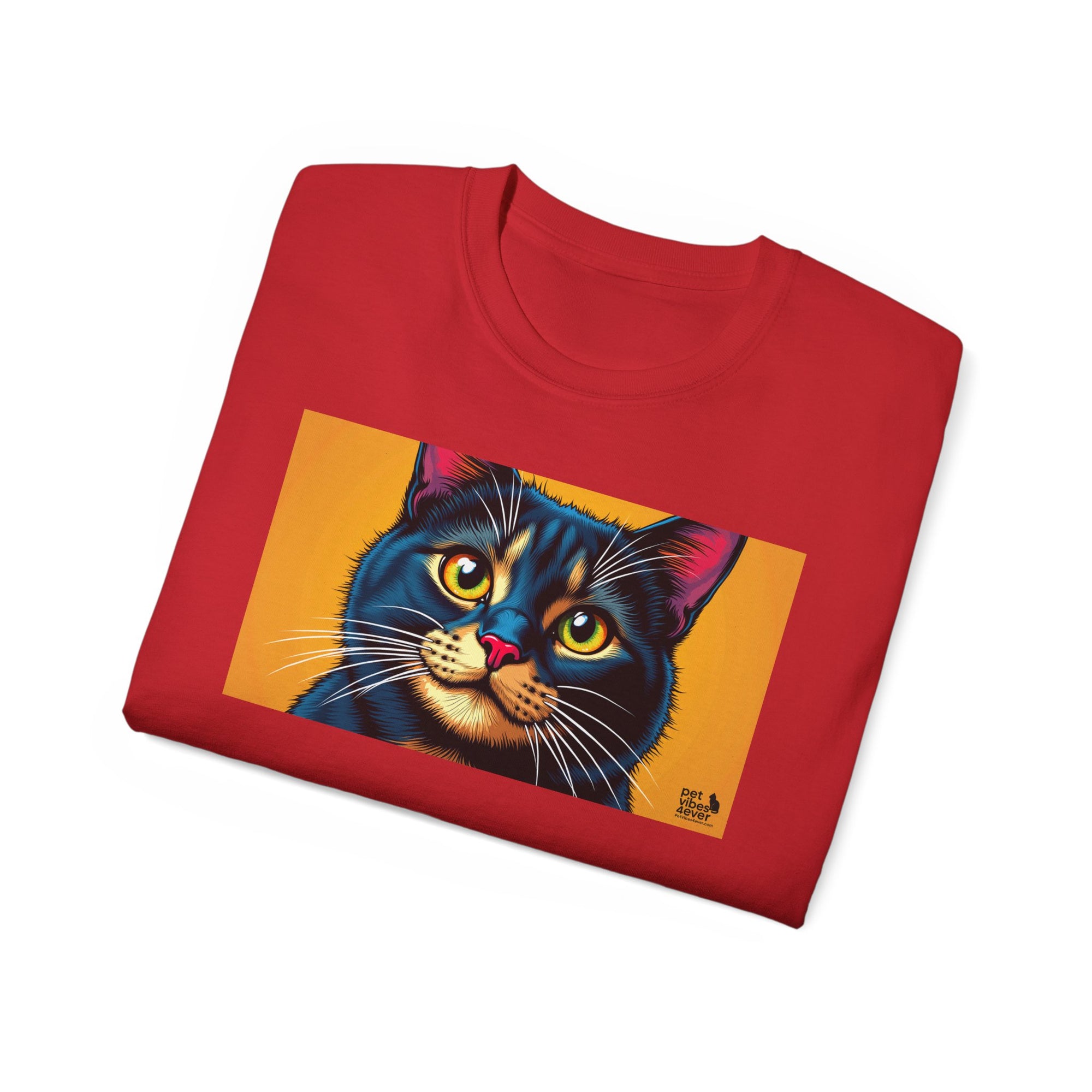 Whimsical Cat Art Tee, Funny Cat Lover Shirt, Gift for Cat Owners, Unique Pet Theme Apparel, Cozy Everyday Wear, Birthday Gift