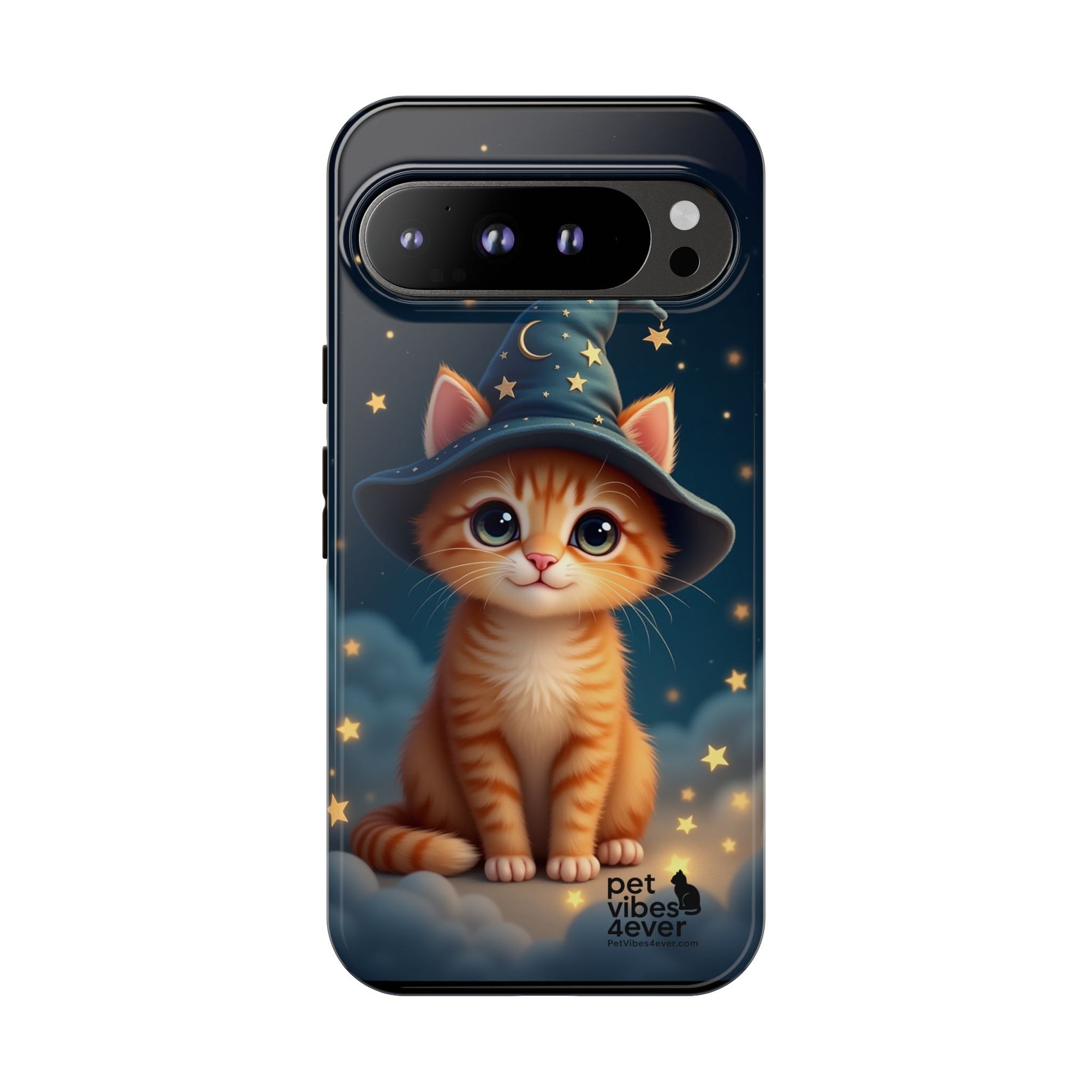 Cat-Themed Phone Case, Cute Cat Case, Pet Lover Gift, Kawaii Phone Accessory, Celestial Cat Design, Stylish Gadget Protector
