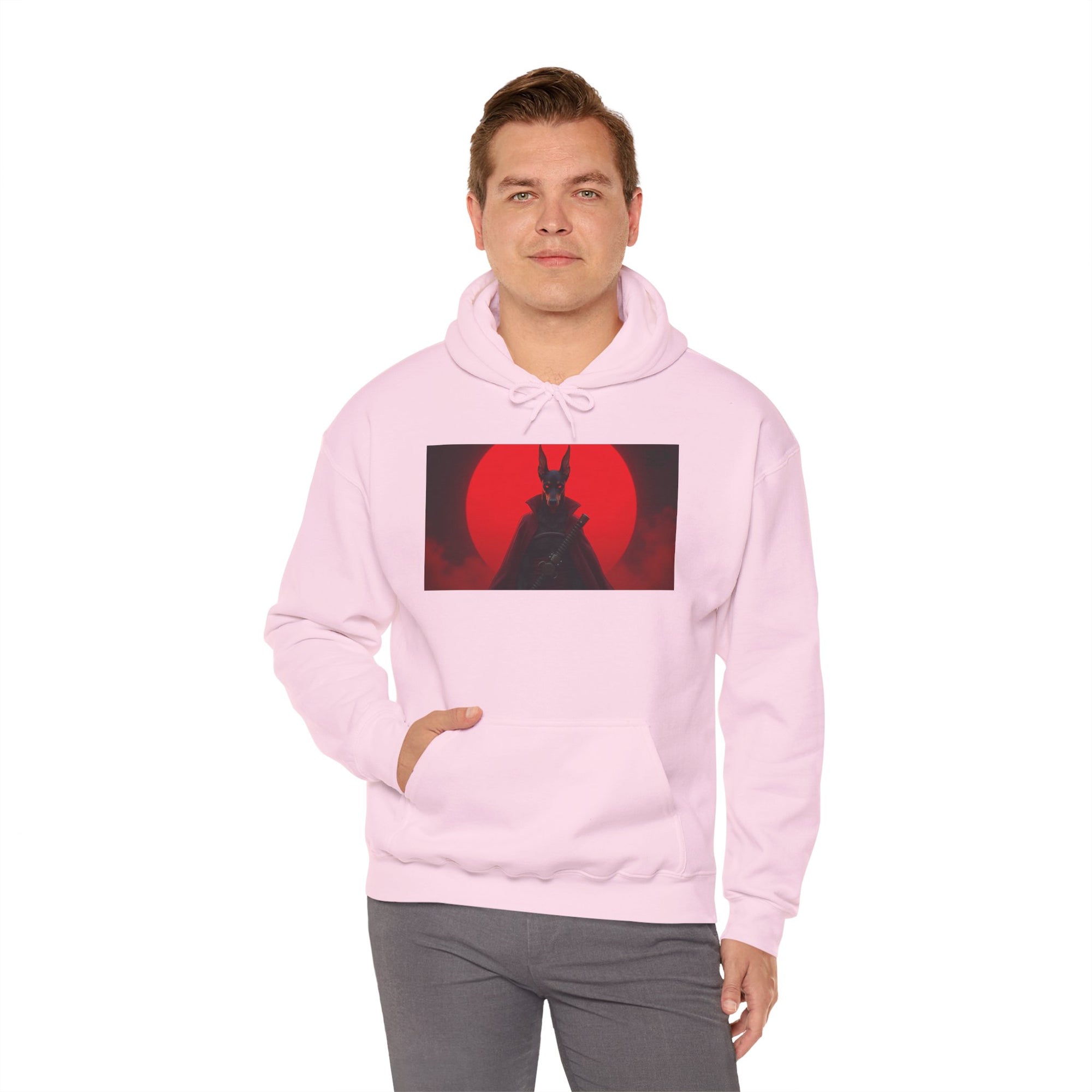 Red Sun Graphic Hoodie for Fans, Perfect for Cozy Days, Gifting, Festivals, and Casual Outings.