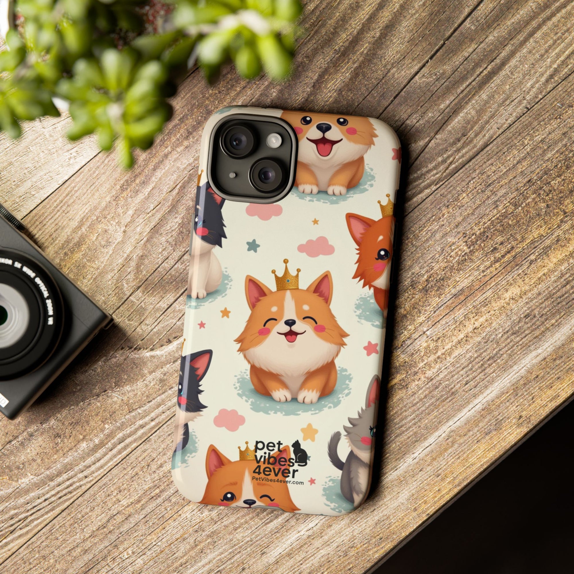 Cute Pet Phone Case, Dog Lover Accessory, Cat Phone Cover, Gift for Animal Lovers, Birthday Present, Pet Vibes Forever