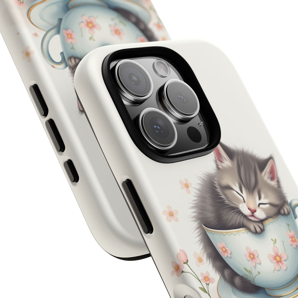 Cute Cat Phone Case - Tough Cases for Animal Lovers, Pet Gifts, Phone Accessories, Kitten Merchandise, Cute Cat Decor