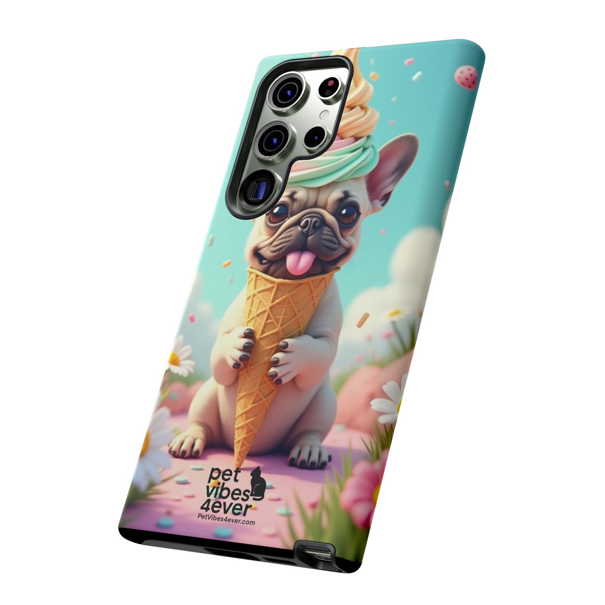 Cute Dog Phone Case, Pet Lover Gift, Tough iPhone/Android Cover, Dog Art, Fun Phone Accessory