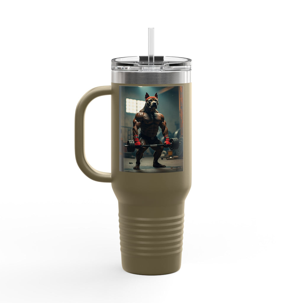Insulated Travel Mug, Pet Lover's 40oz Coffee Tumbler, Perfect for Hot Drinks, Gifts for Cat Owners, Travel Companion, Pet Vibes 4ever