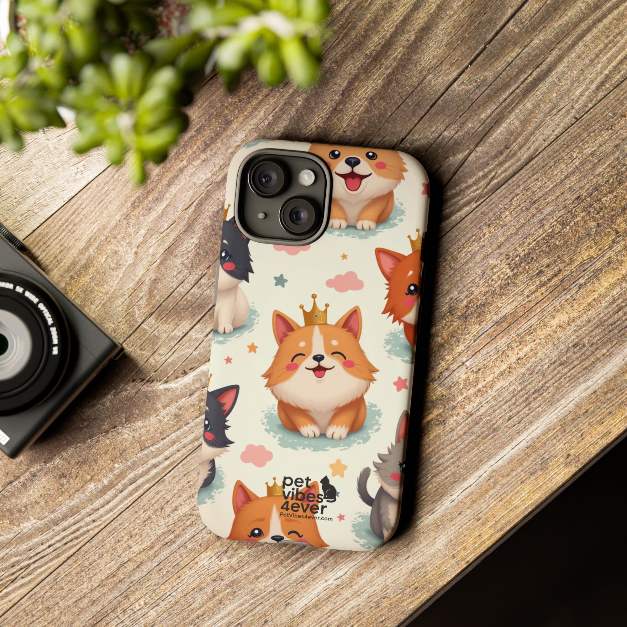 Cute Pet Phone Case, Dog Lover Accessory, Cat Phone Cover, Gift for Animal Lovers, Birthday Present, Pet Vibes Forever