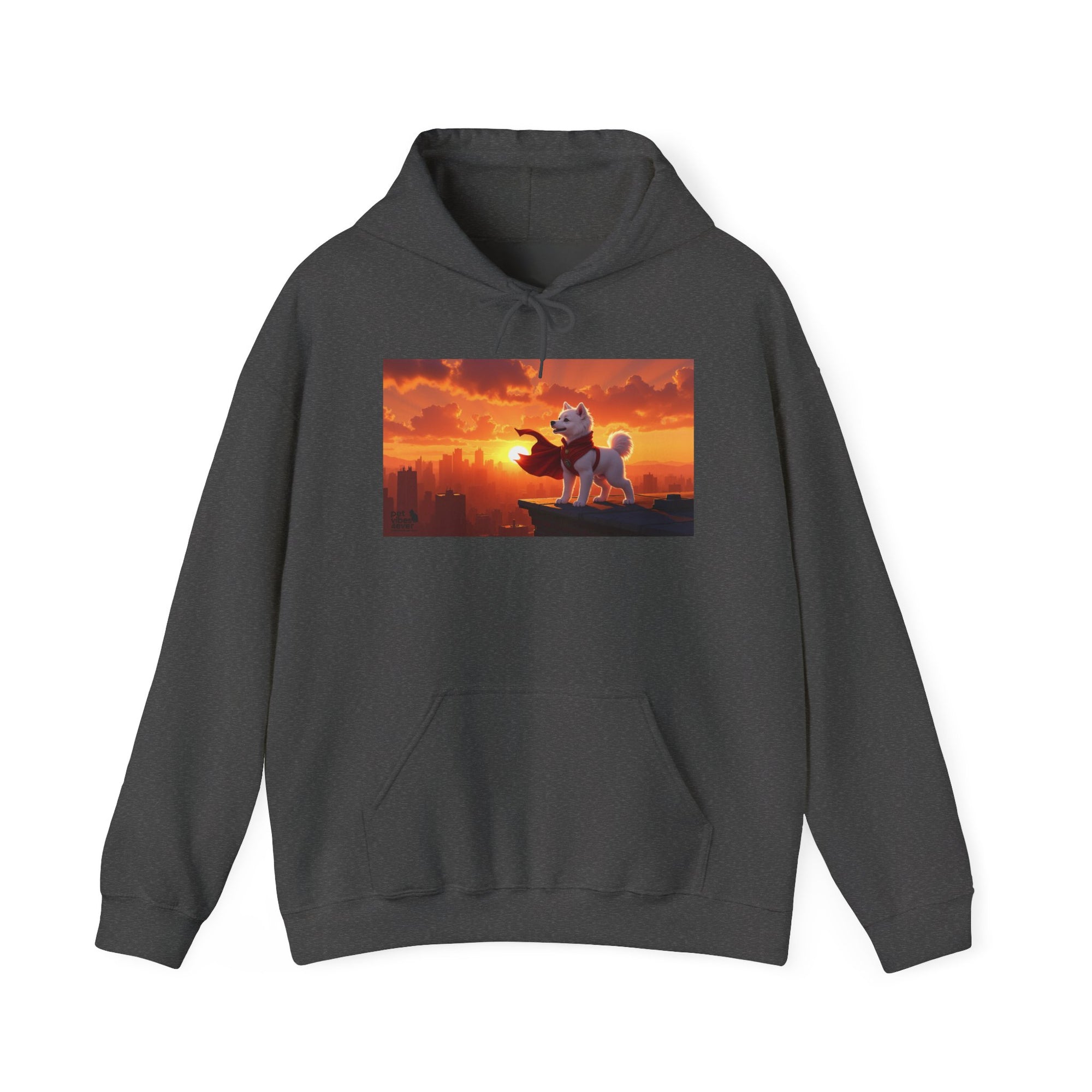 Sunset Adventure Hoodie, Unisex Sweatshirt, Cozy Layer, Gift for Animal Lovers, Weekend Wear, Dog Lover Apparel, Inspirational Hoodie